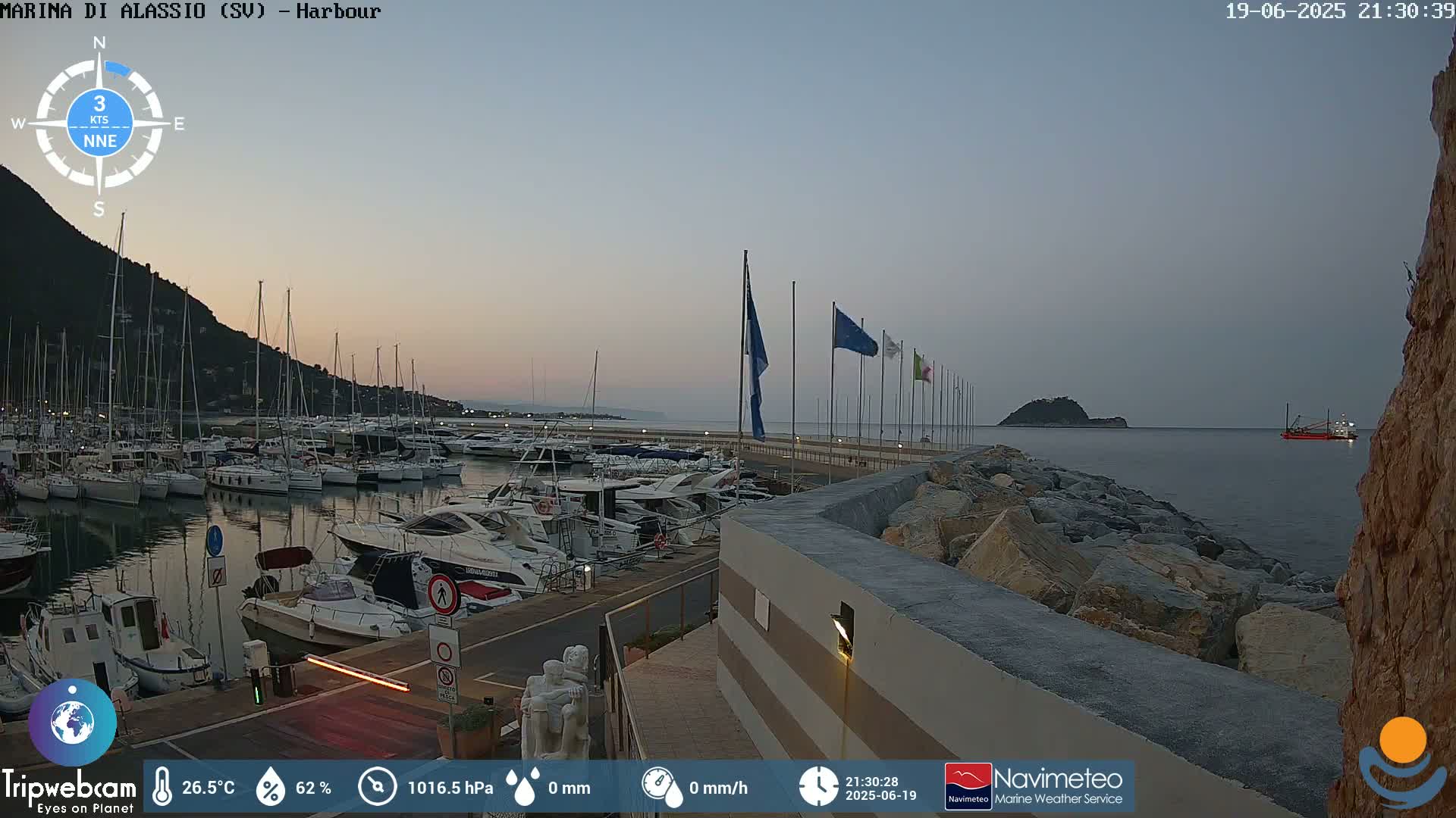 Alassio  Marina , Porto Luca Ferrari Live Cam - Alassio,  Liguria, Italy