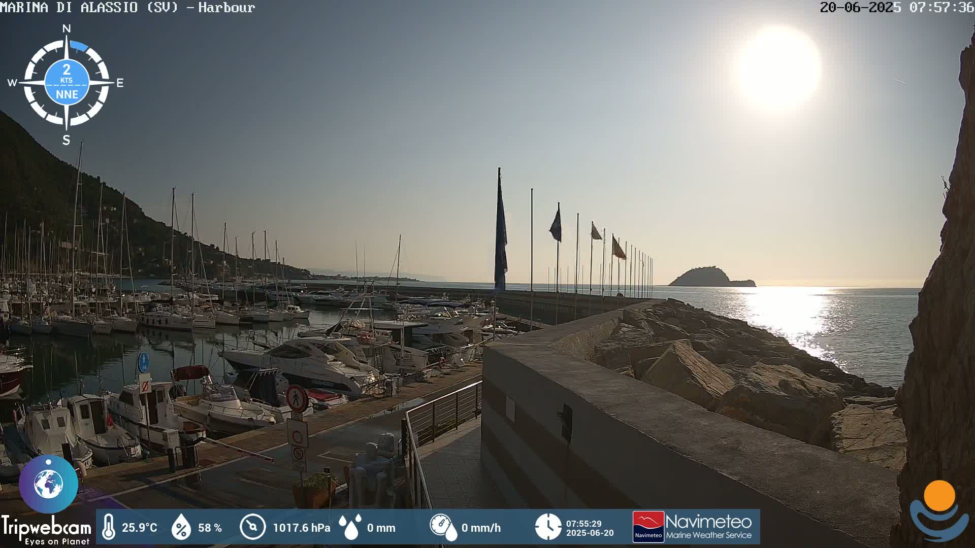 Alassio  Marina , Porto Luca Ferrari Live Cam - Alassio,  Liguria, Italy