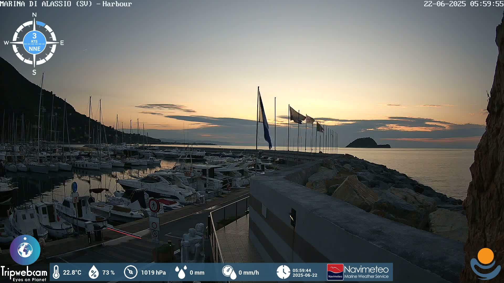 Alassio  Marina , Porto Luca Ferrari Live Cam - Alassio,  Liguria, Italy