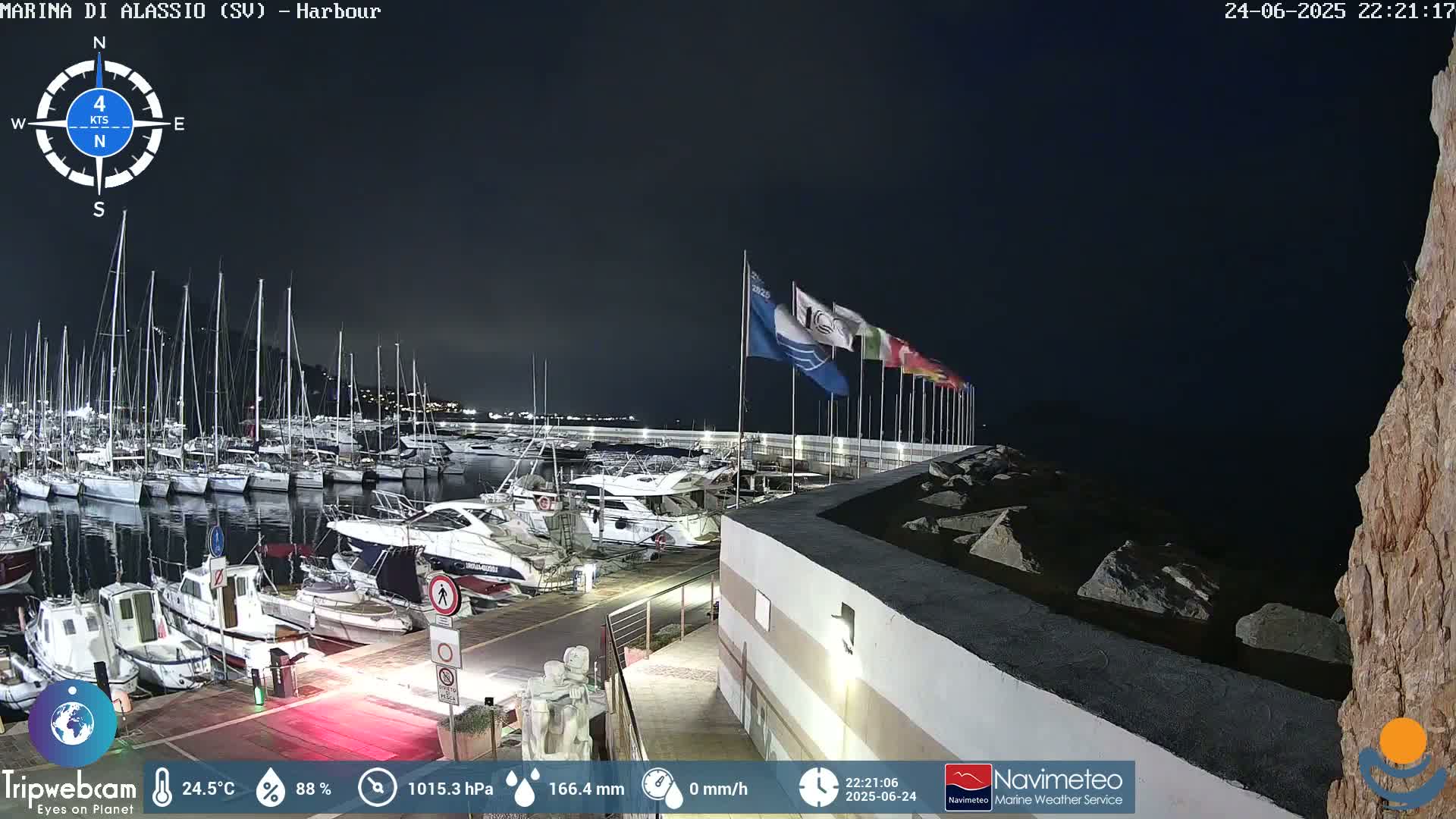 Alassio  Marina , Porto Luca Ferrari Live Cam - Alassio,  Liguria, Italy