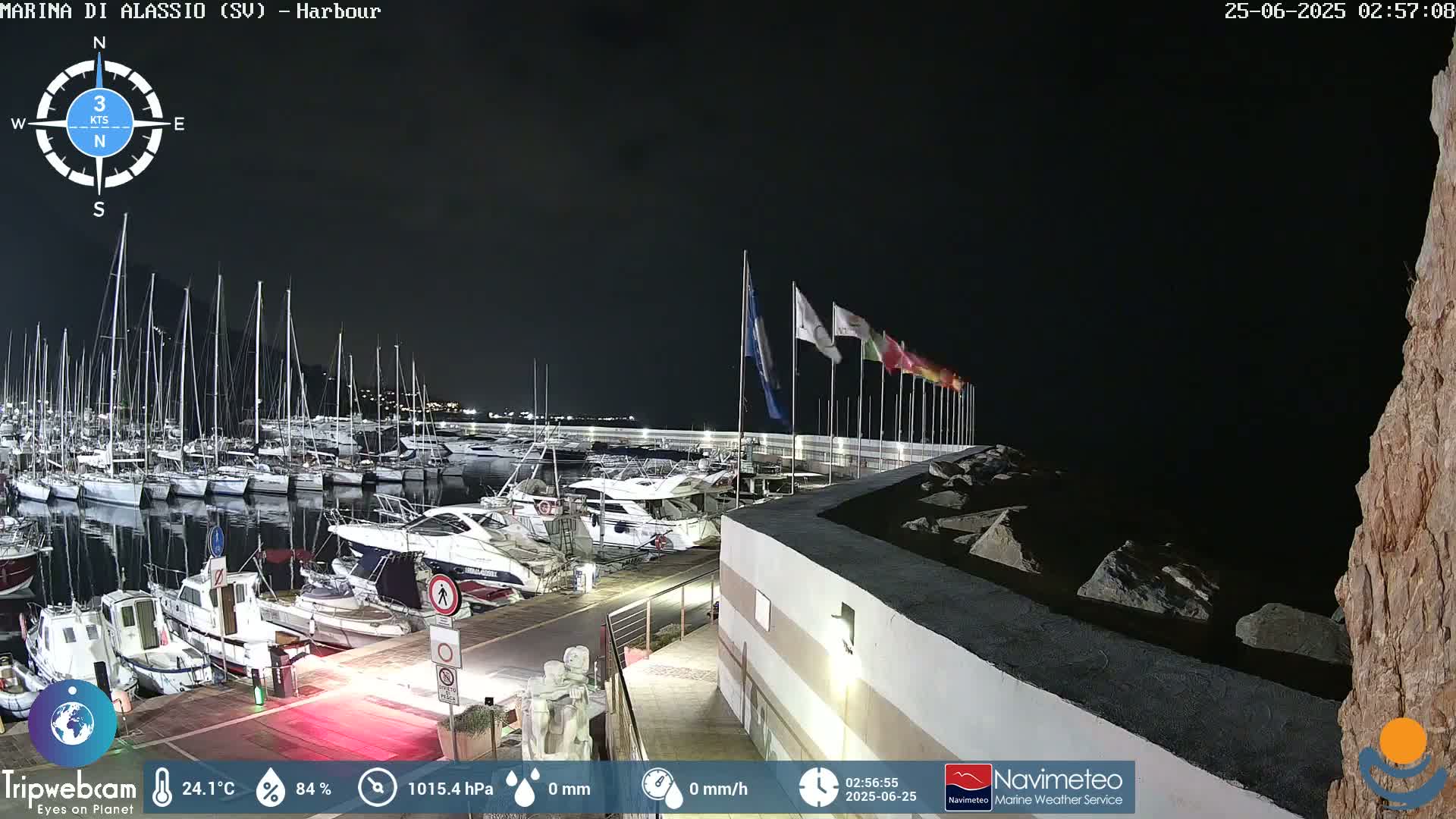 Alassio  Marina , Porto Luca Ferrari Live Cam - Alassio,  Liguria, Italy