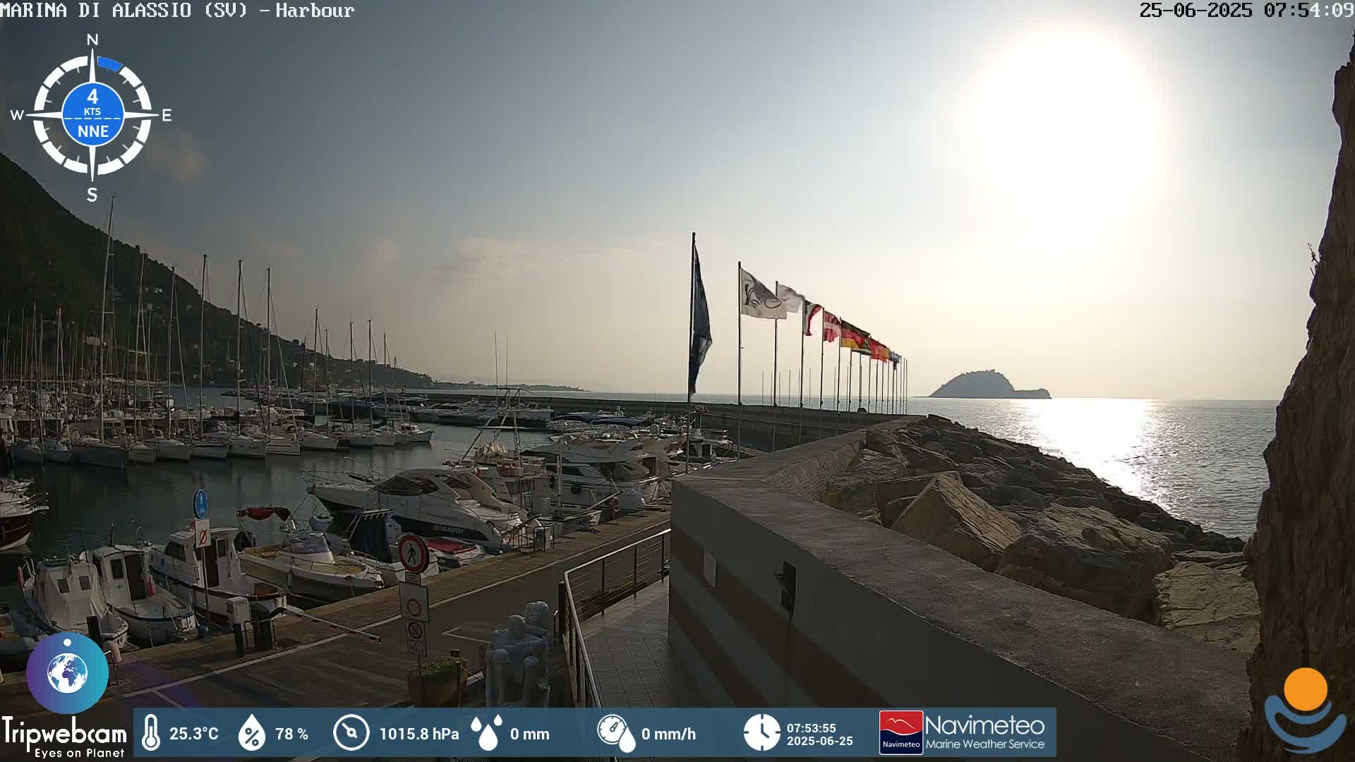 Alassio  Marina , Porto Luca Ferrari Live Cam - Alassio,  Liguria, Italy
