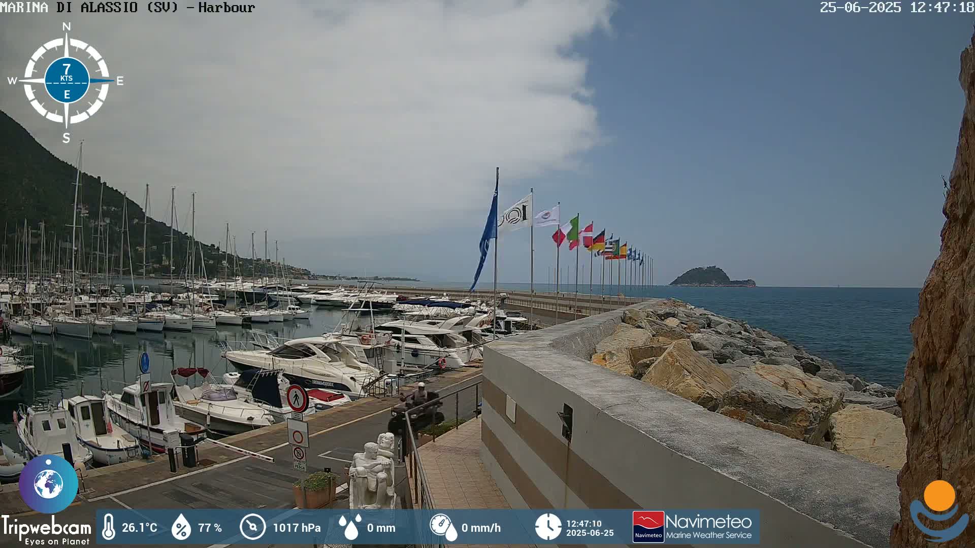 Alassio  Marina , Porto Luca Ferrari Live Cam - Alassio,  Liguria, Italy