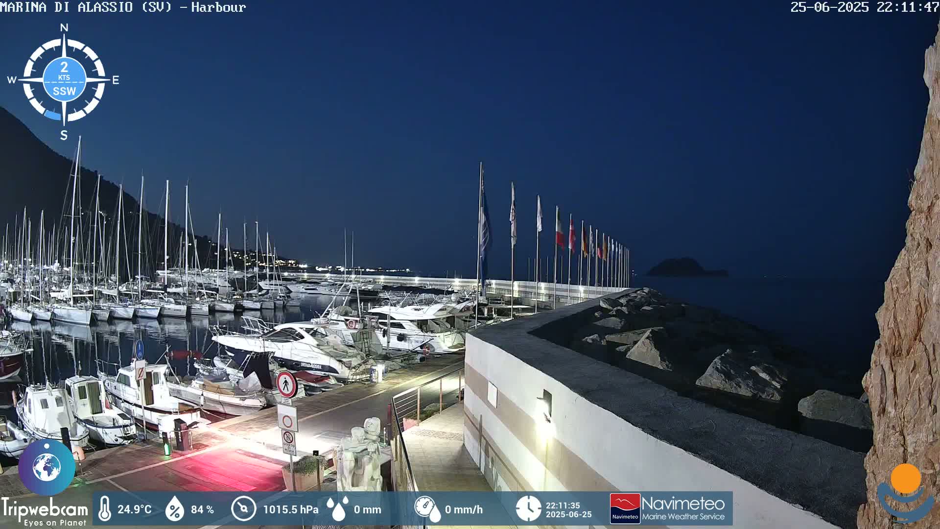 Alassio  Marina , Porto Luca Ferrari Live Cam - Alassio,  Liguria, Italy
