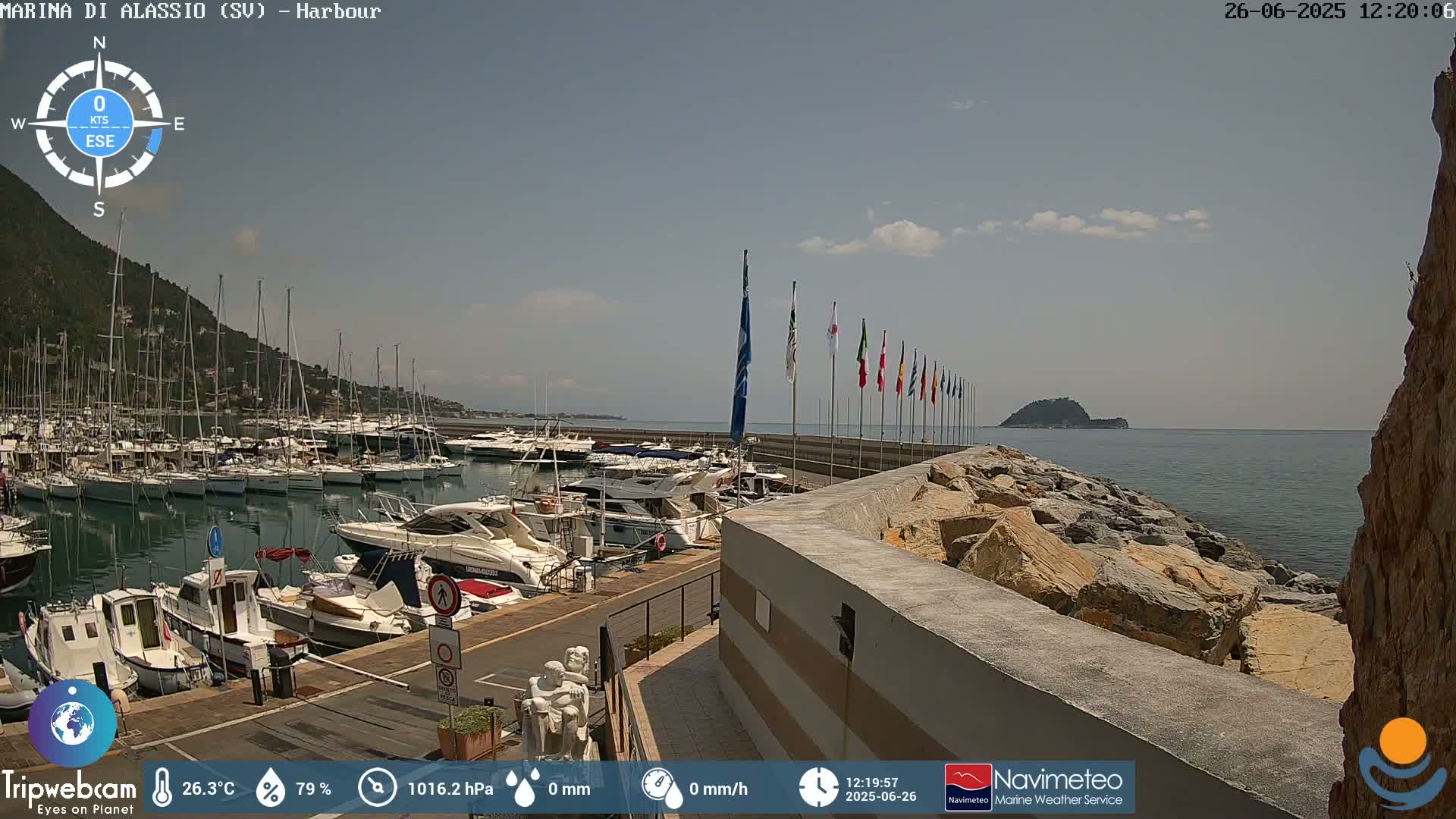 Alassio  Marina , Porto Luca Ferrari Live Cam - Alassio,  Liguria, Italy