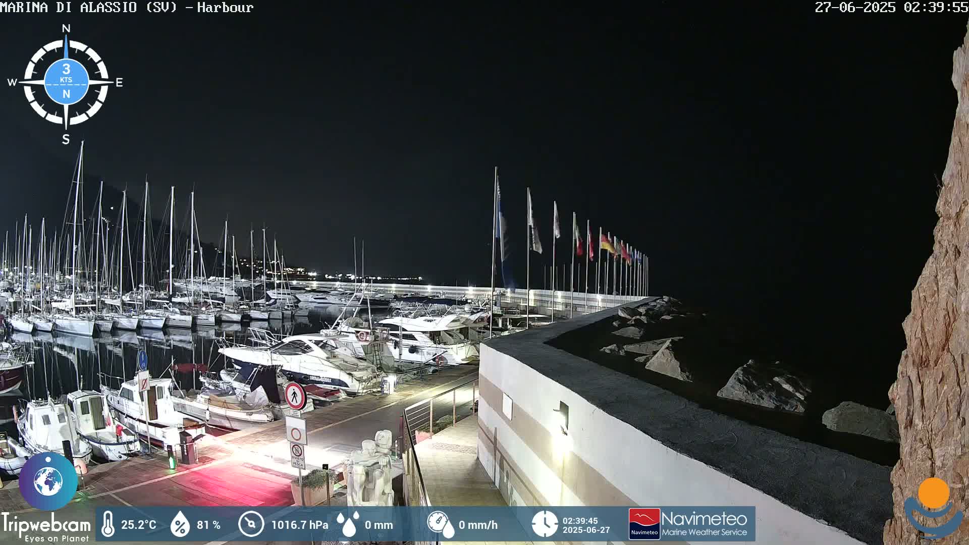 Alassio  Marina , Porto Luca Ferrari Live Cam - Alassio,  Liguria, Italy