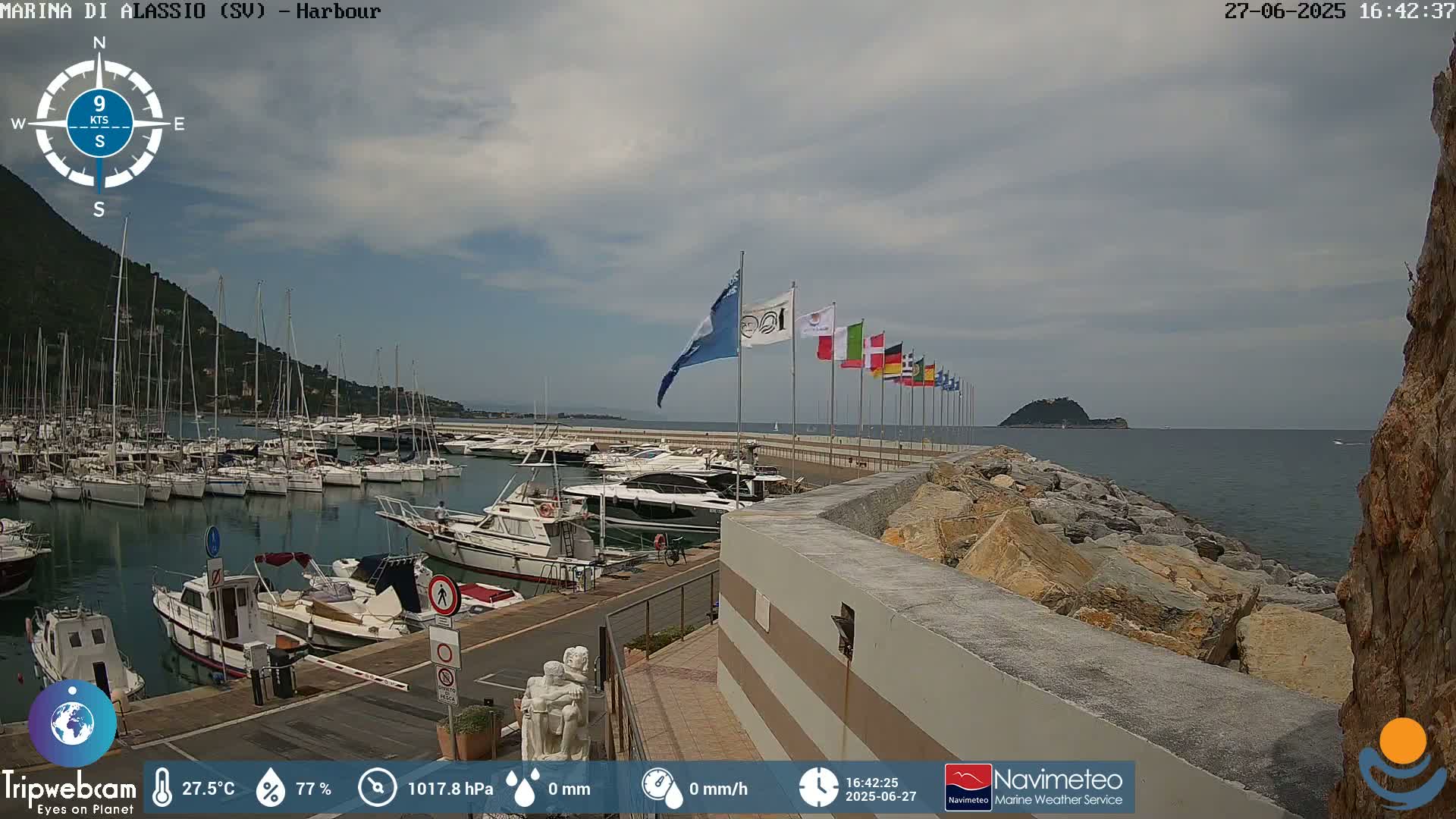 Alassio  Marina , Porto Luca Ferrari Live Cam - Alassio,  Liguria, Italy