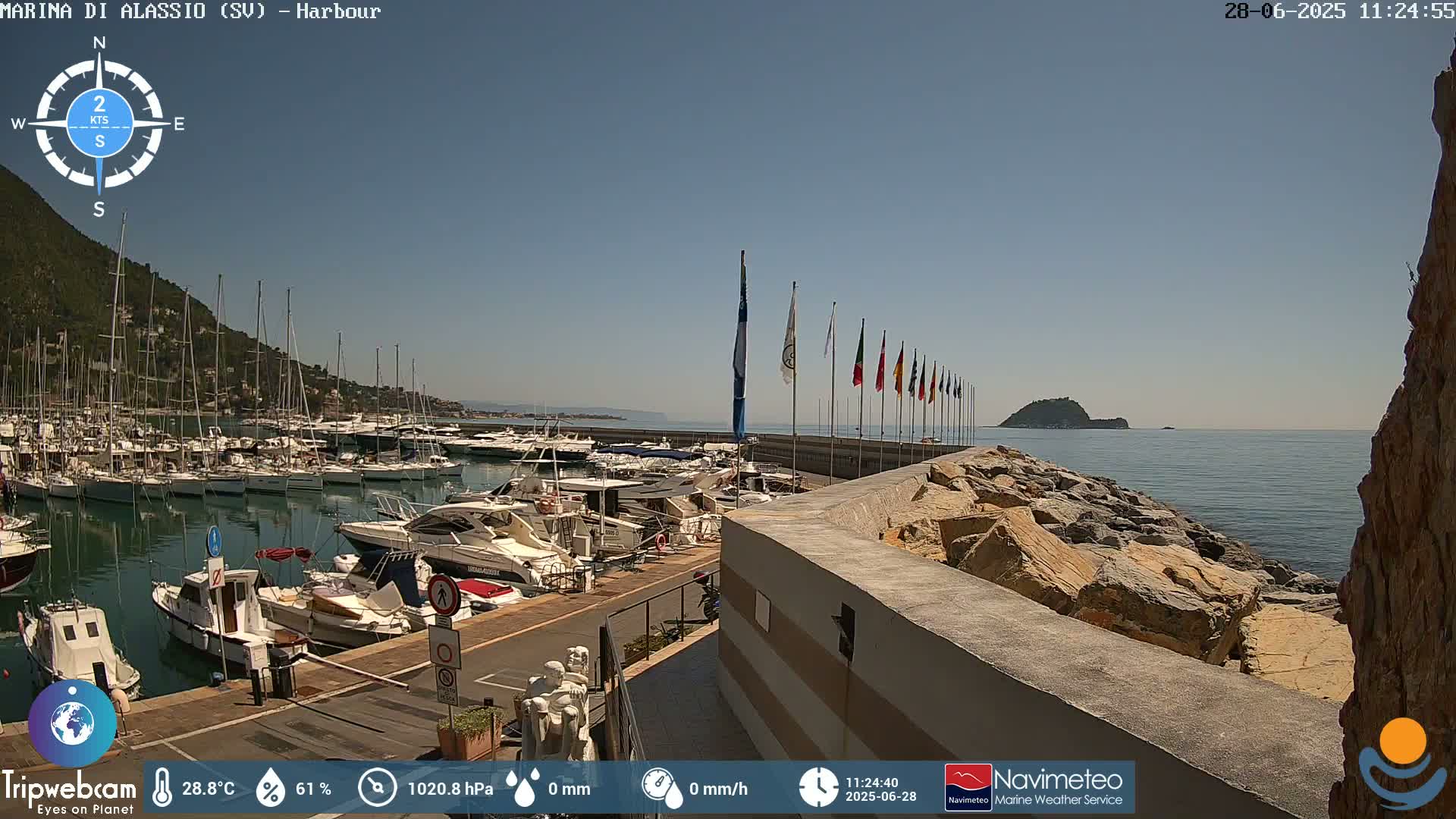Alassio  Marina , Porto Luca Ferrari Live Cam - Alassio,  Liguria, Italy