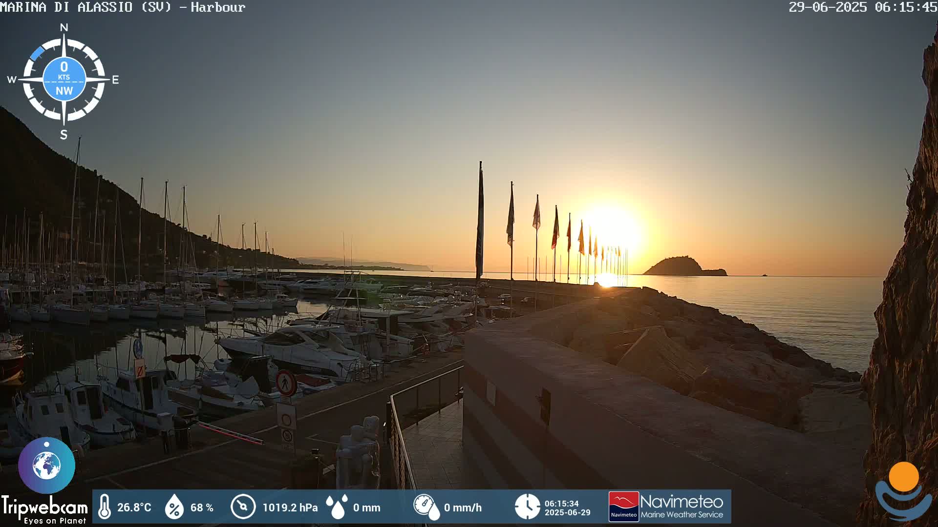 Alassio  Marina , Porto Luca Ferrari Live Cam - Alassio,  Liguria, Italy