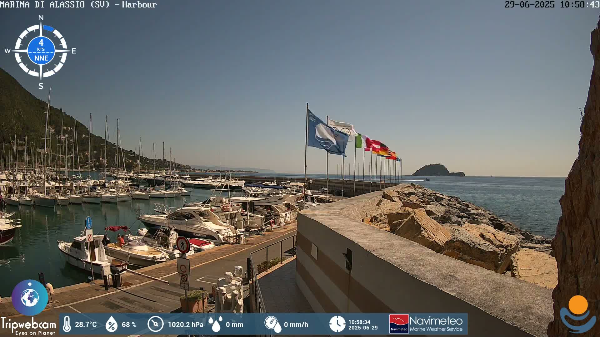 Alassio  Marina , Porto Luca Ferrari Live Cam - Alassio,  Liguria, Italy