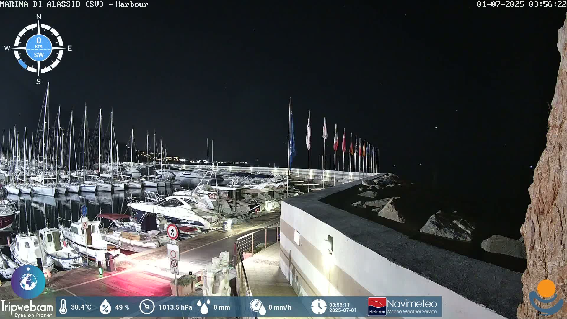 Alassio  Marina , Porto Luca Ferrari Live Cam - Alassio,  Liguria, Italy