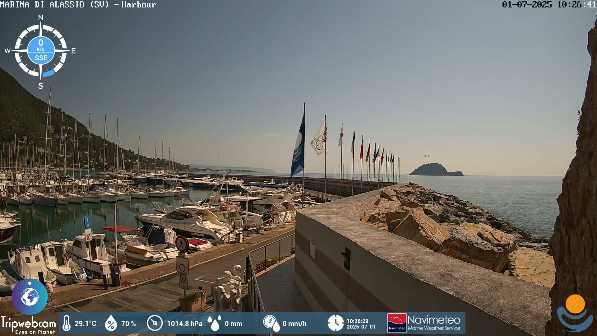 Alassio  Marina , Porto Luca Ferrari Live Cam - Alassio,  Liguria, Italy