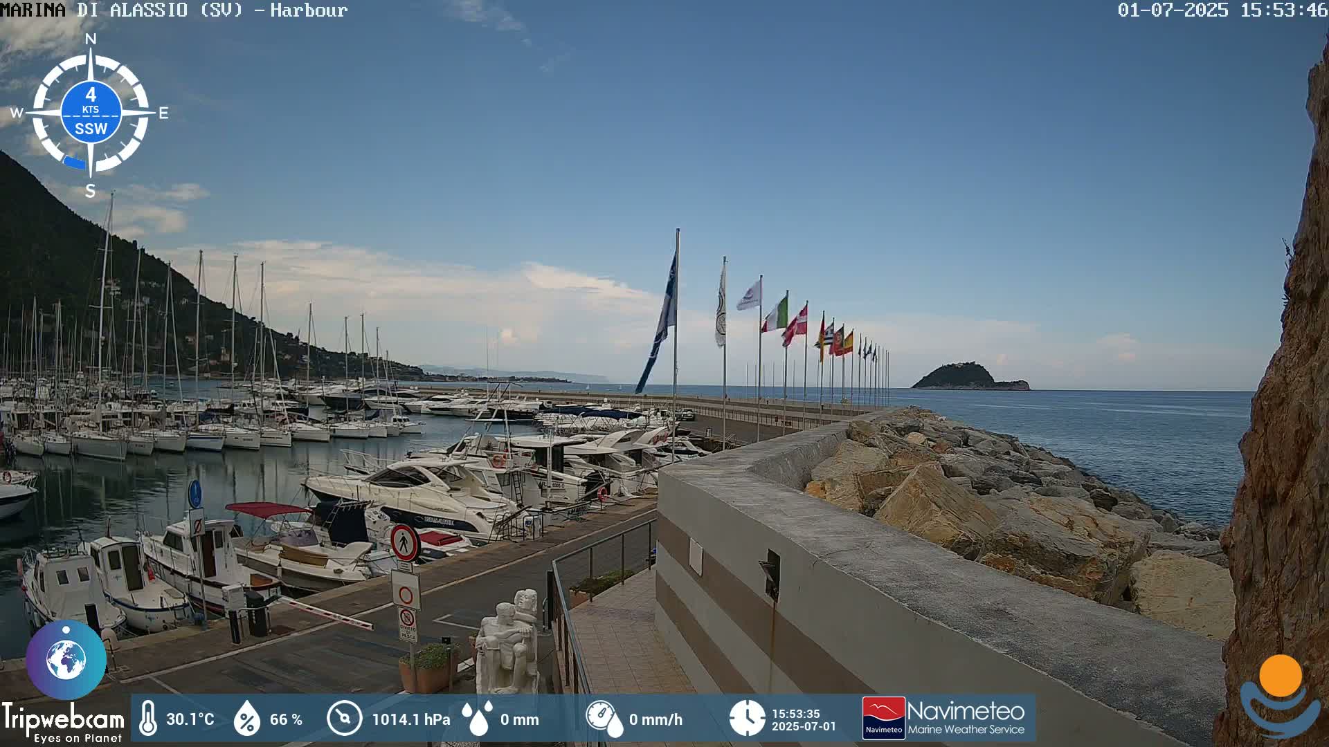 Alassio  Marina , Porto Luca Ferrari Live Cam - Alassio,  Liguria, Italy