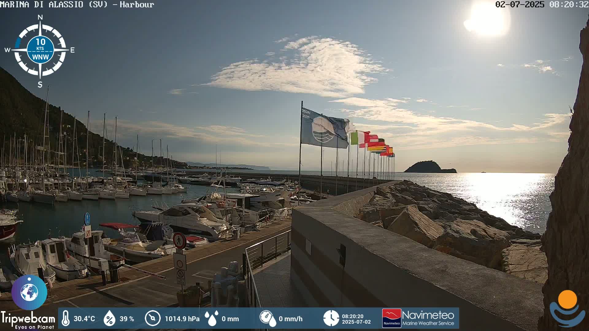 Alassio  Marina , Porto Luca Ferrari Live Cam - Alassio,  Liguria, Italy