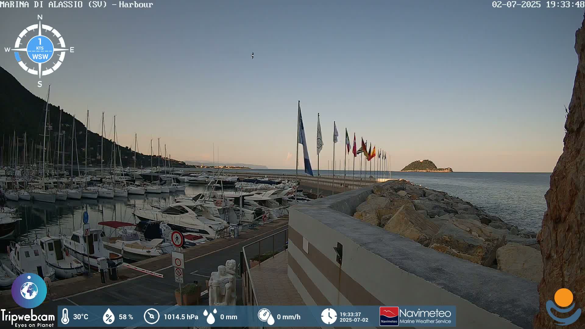 Alassio  Marina , Porto Luca Ferrari Live Cam - Alassio,  Liguria, Italy
