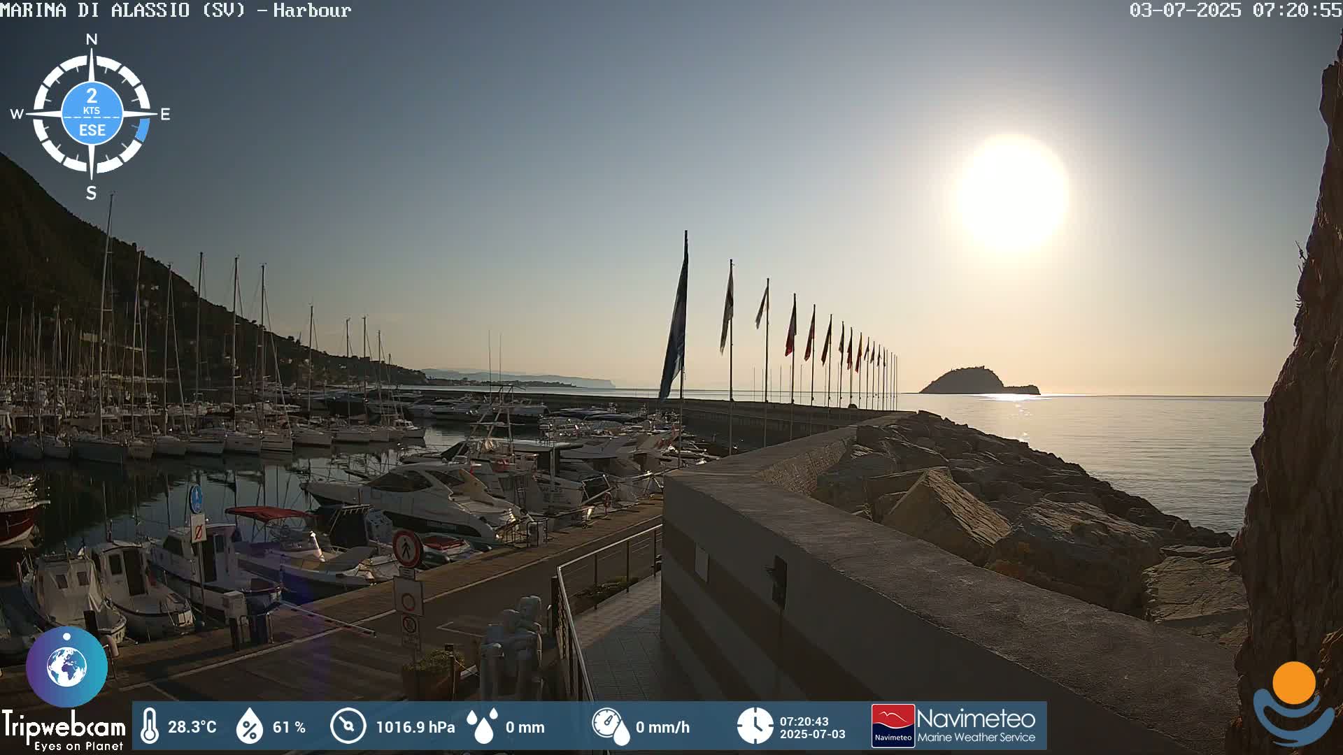 Alassio  Marina , Porto Luca Ferrari Live Cam - Alassio,  Liguria, Italy