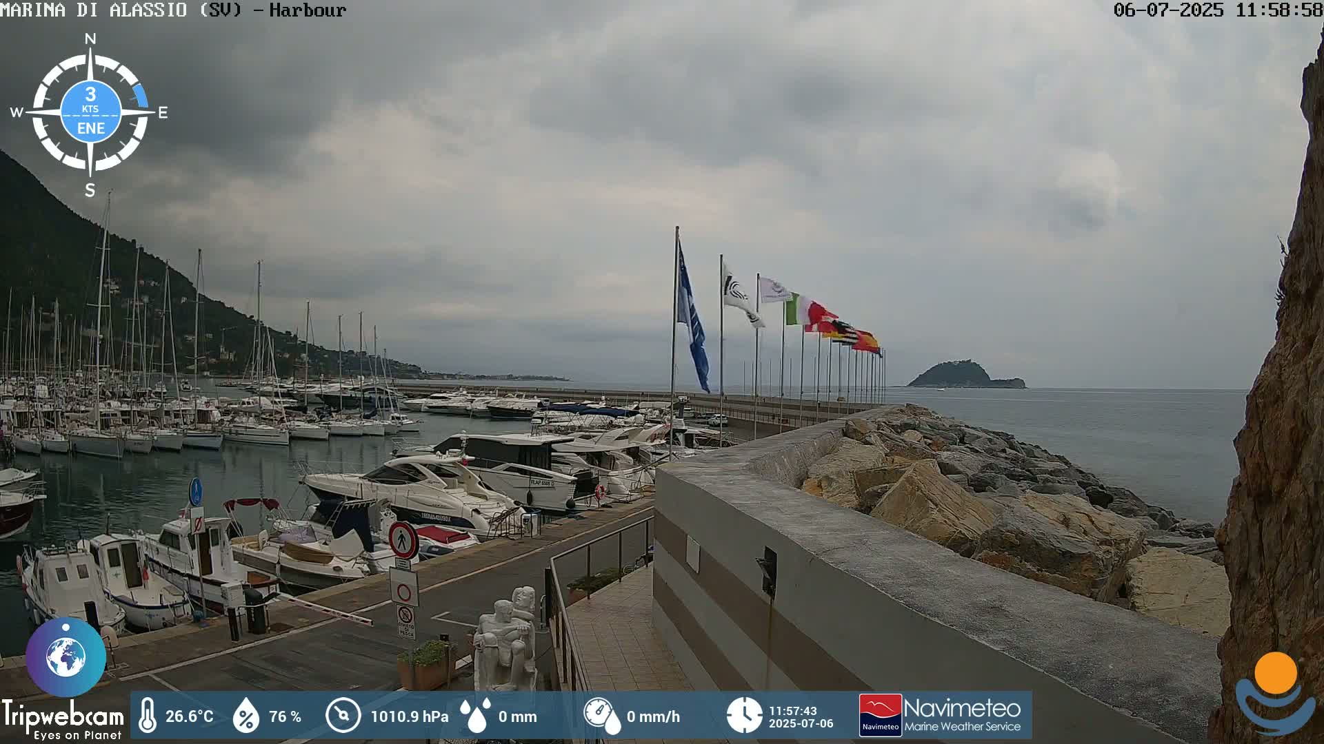 Alassio  Marina , Porto Luca Ferrari Live Cam - Alassio,  Liguria, Italy