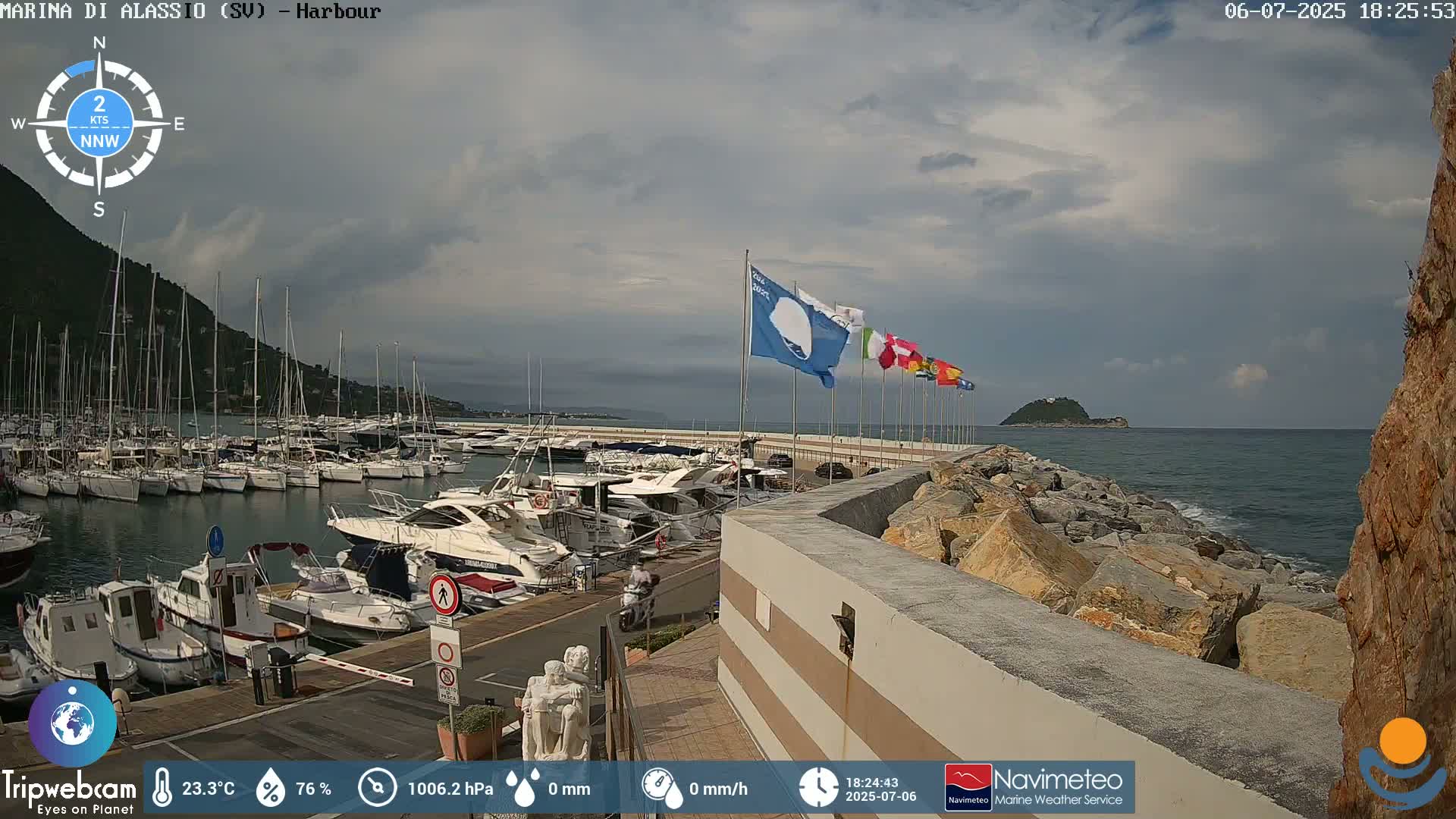 Alassio  Marina , Porto Luca Ferrari Live Cam - Alassio,  Liguria, Italy