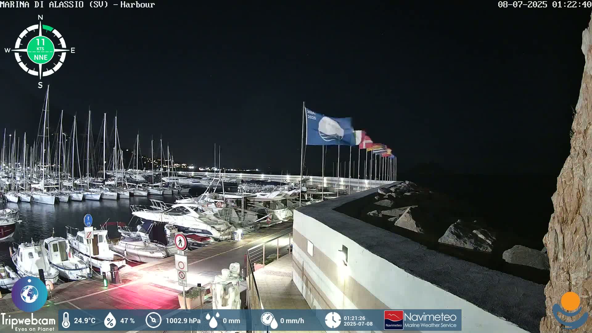 Alassio  Marina , Porto Luca Ferrari Live Cam - Alassio,  Liguria, Italy