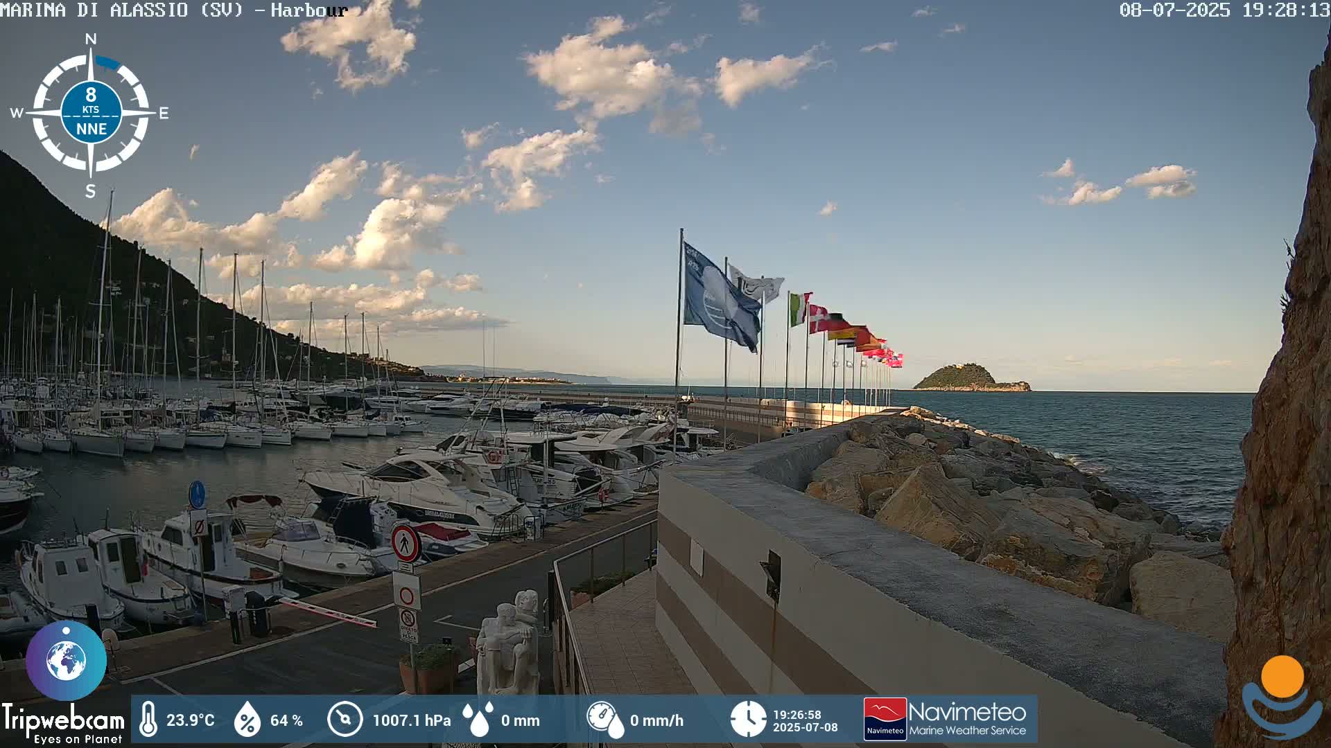 Alassio  Marina , Porto Luca Ferrari Live Cam - Alassio,  Liguria, Italy