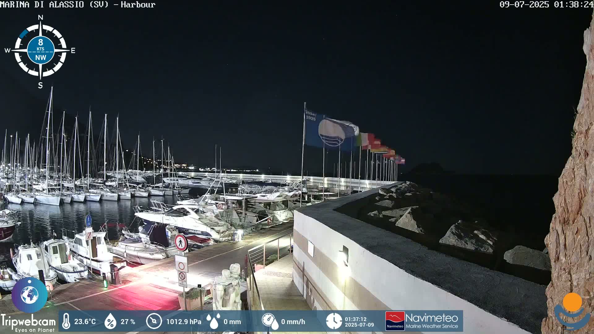Alassio  Marina , Porto Luca Ferrari Live Cam - Alassio,  Liguria, Italy