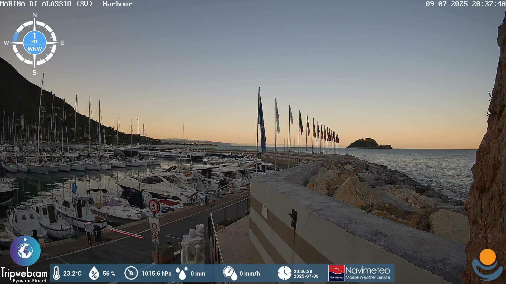 Alassio  Marina , Porto Luca Ferrari Live Cam - Alassio,  Liguria, Italy