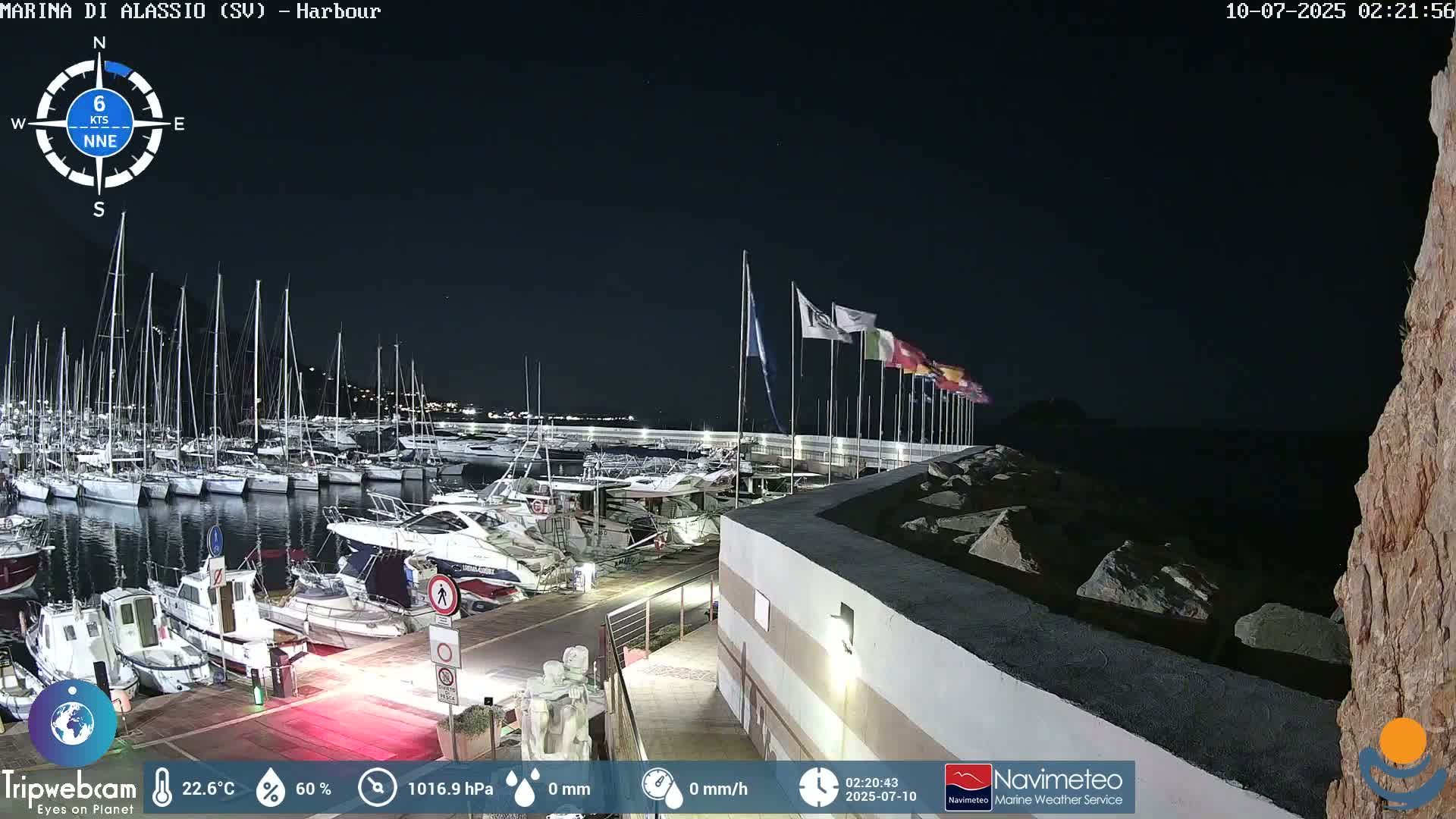 Alassio  Marina , Porto Luca Ferrari Live Cam - Alassio,  Liguria, Italy