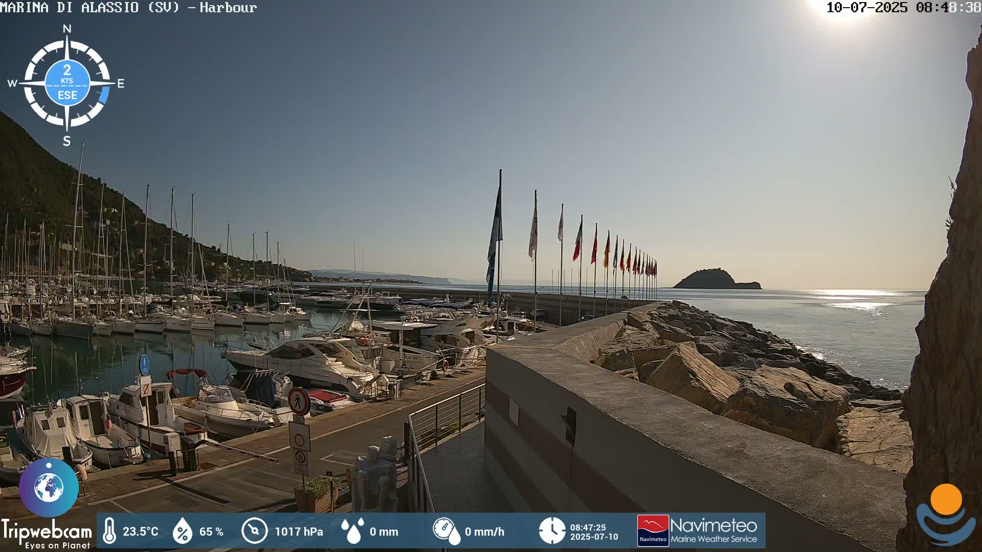Alassio  Marina , Porto Luca Ferrari Live Cam - Alassio,  Liguria, Italy