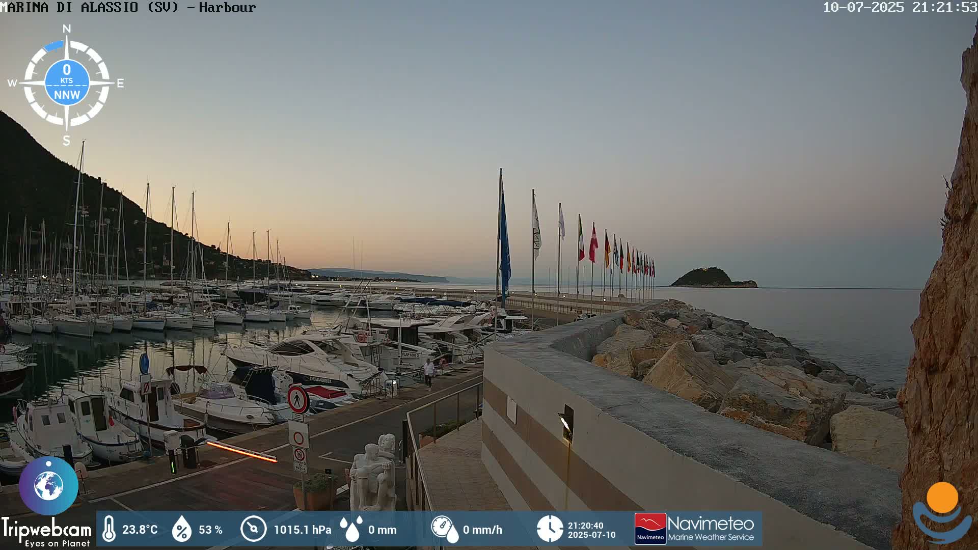 Alassio  Marina , Porto Luca Ferrari Live Cam - Alassio,  Liguria, Italy