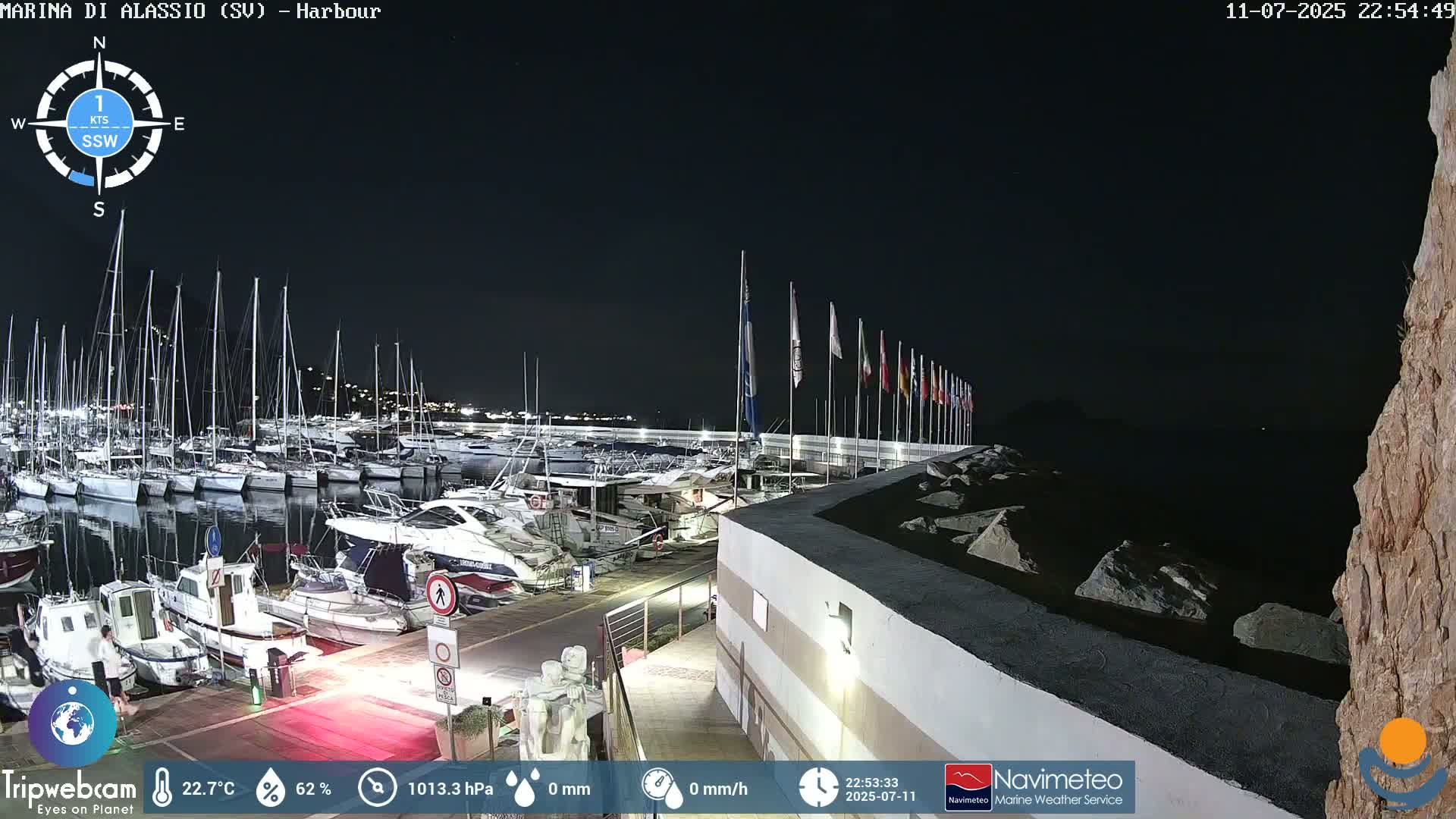 Alassio  Marina , Porto Luca Ferrari Live Cam - Alassio,  Liguria, Italy
