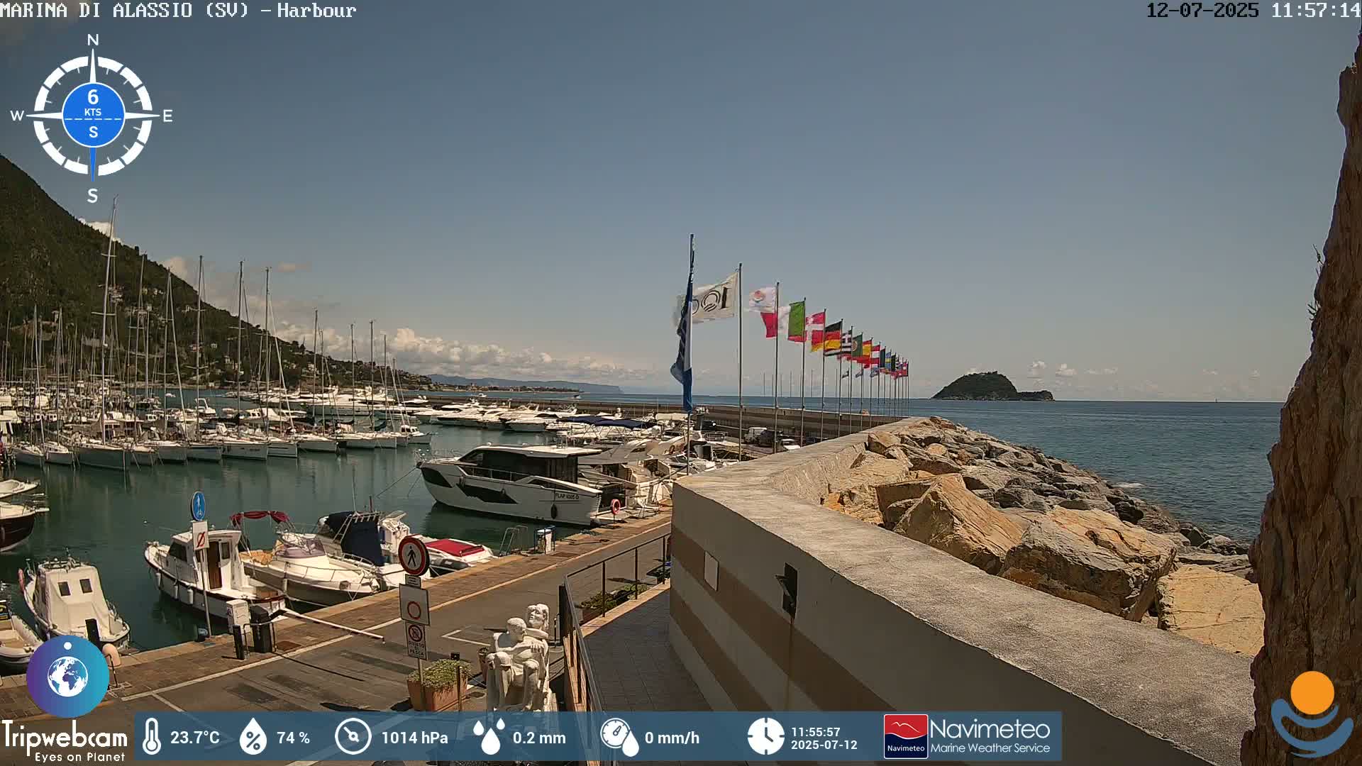 Alassio  Marina , Porto Luca Ferrari Live Cam - Alassio,  Liguria, Italy