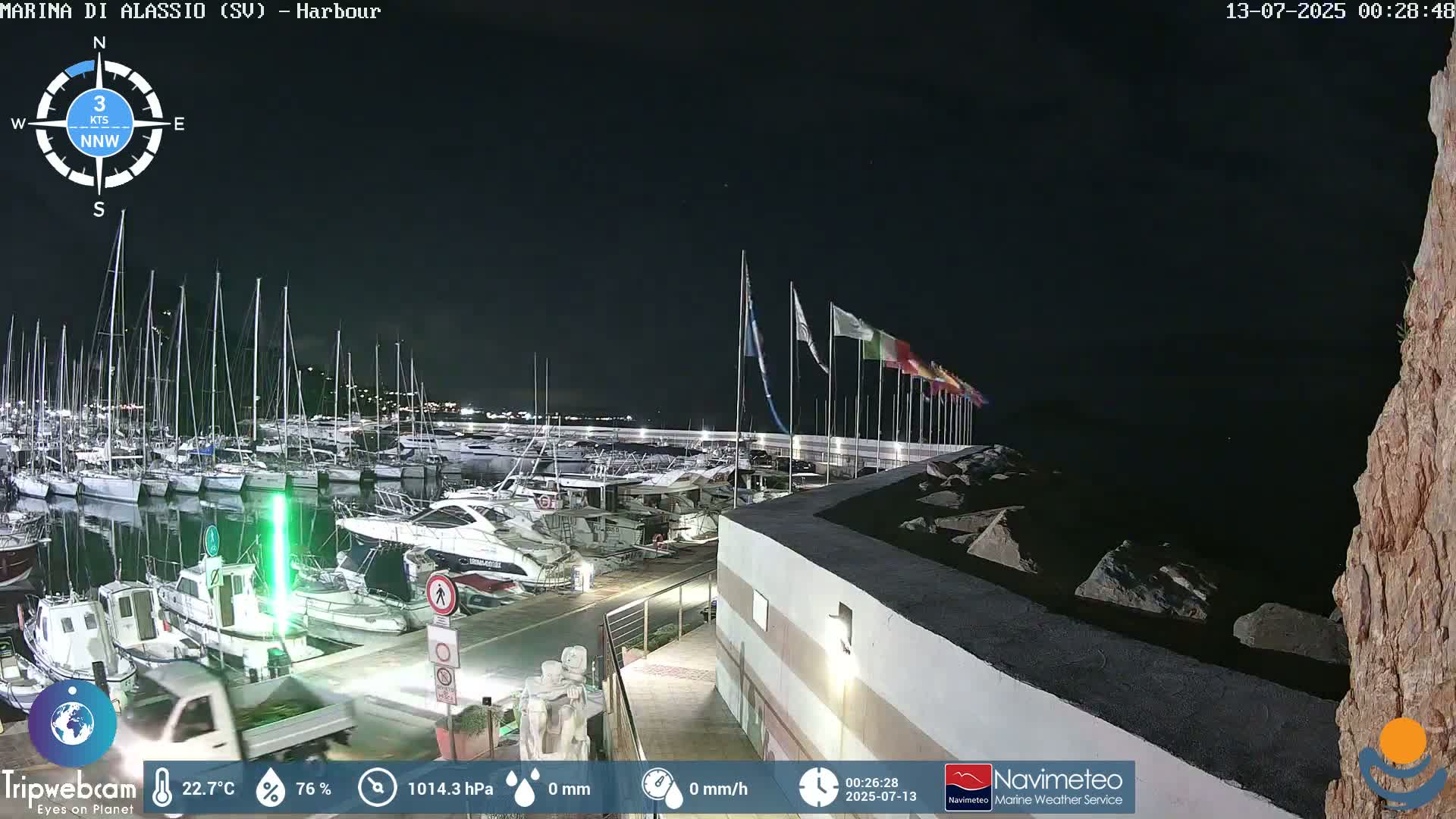 Alassio  Marina , Porto Luca Ferrari Live Cam - Alassio,  Liguria, Italy