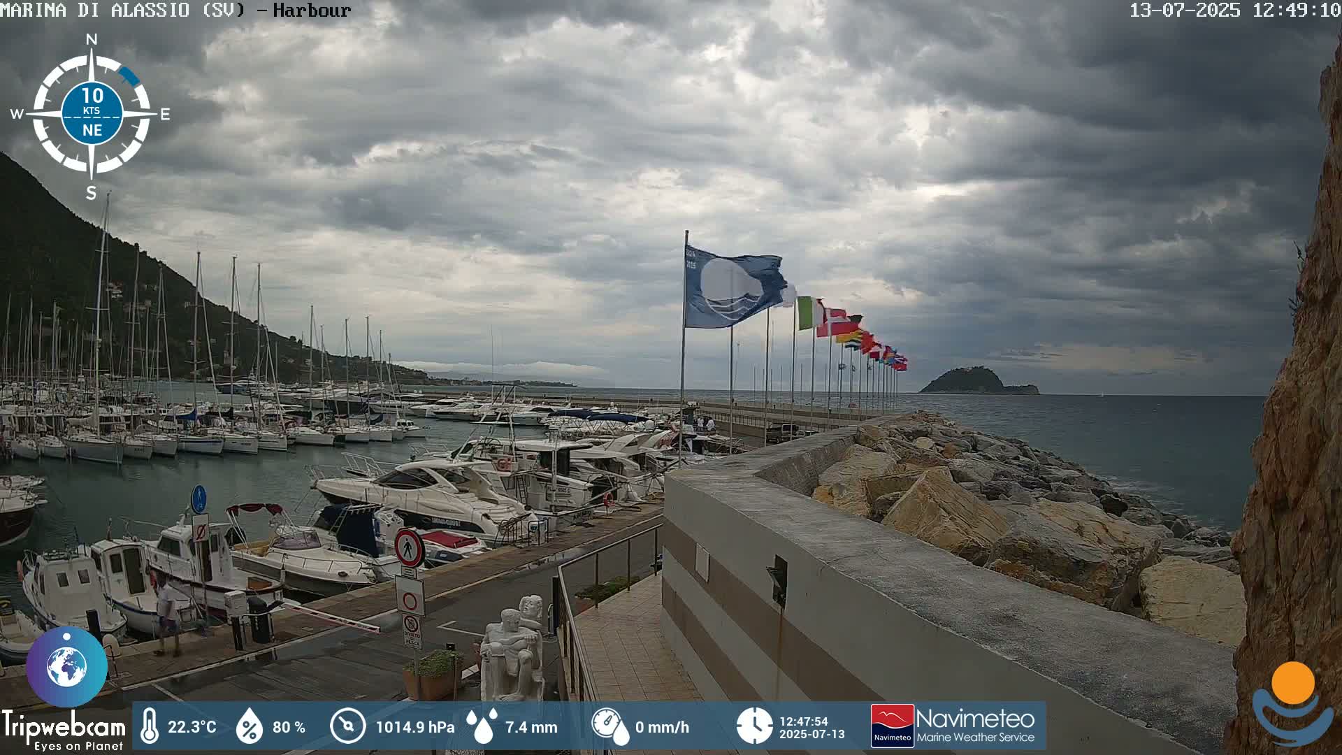 Alassio  Marina , Porto Luca Ferrari Live Cam - Alassio,  Liguria, Italy