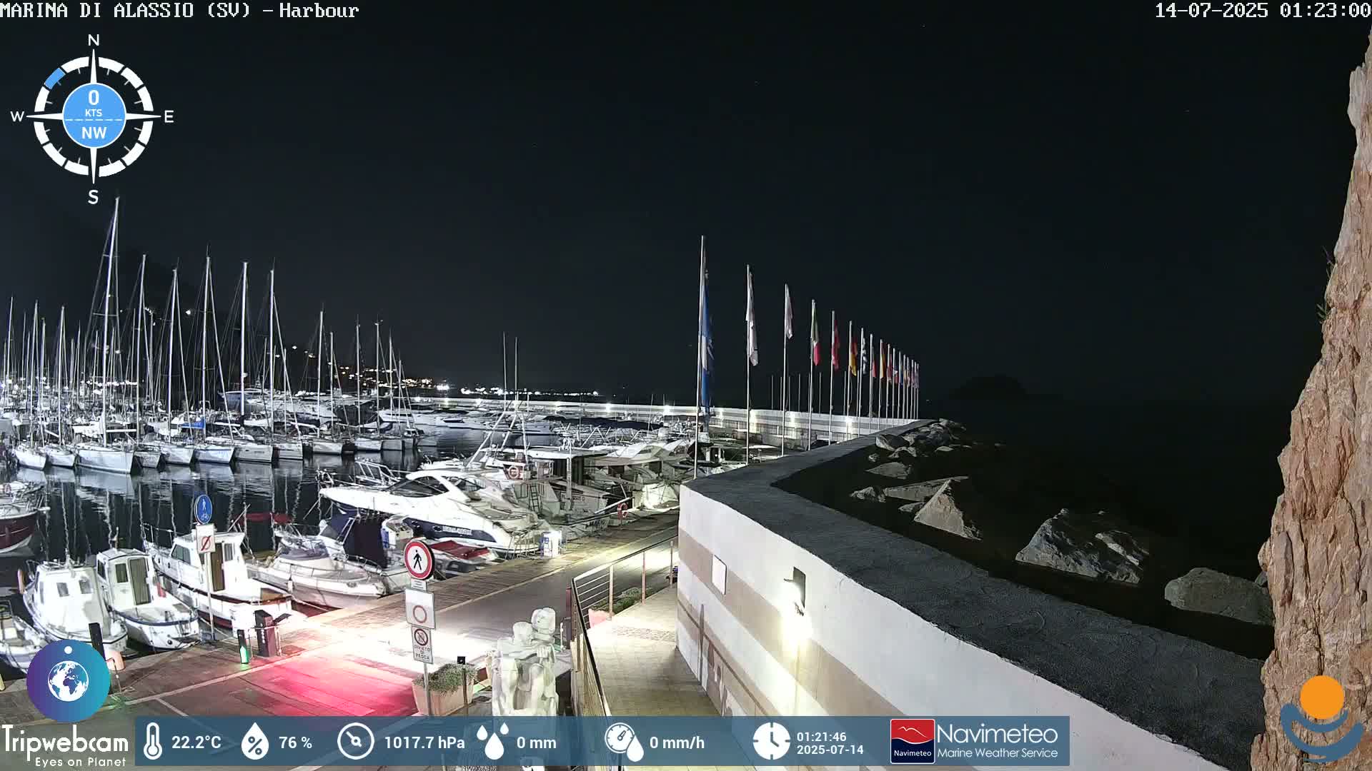 Alassio  Marina , Porto Luca Ferrari Live Cam - Alassio,  Liguria, Italy
