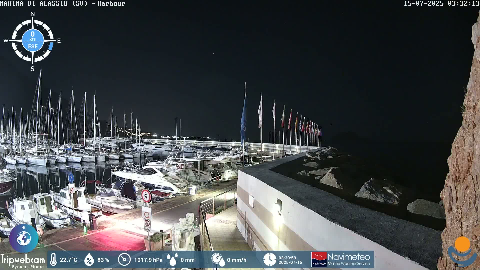 Alassio  Marina , Porto Luca Ferrari Live Cam - Alassio,  Liguria, Italy