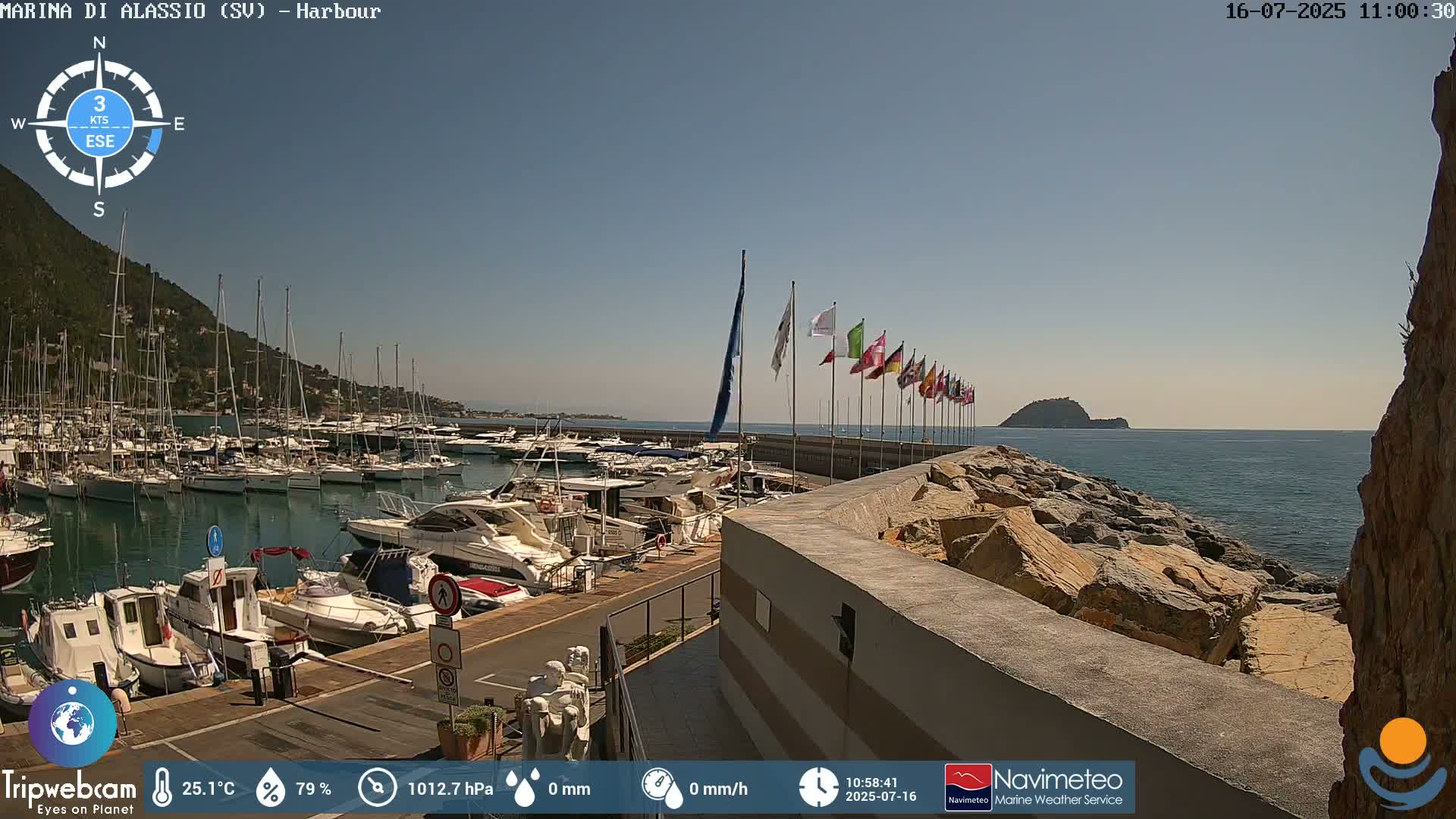 Alassio  Marina , Porto Luca Ferrari Live Cam - Alassio,  Liguria, Italy