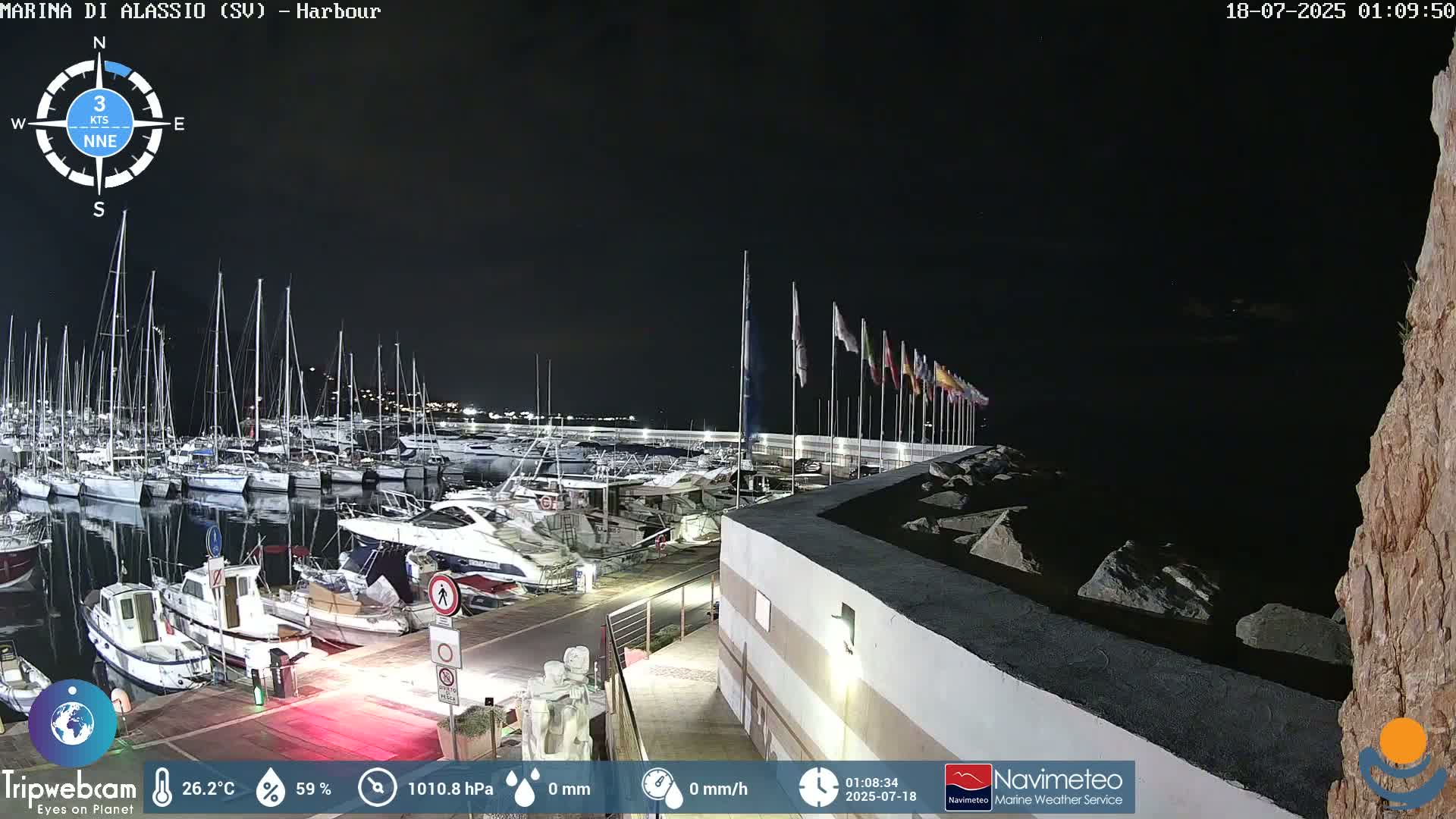 Alassio  Marina , Porto Luca Ferrari Live Cam - Alassio,  Liguria, Italy