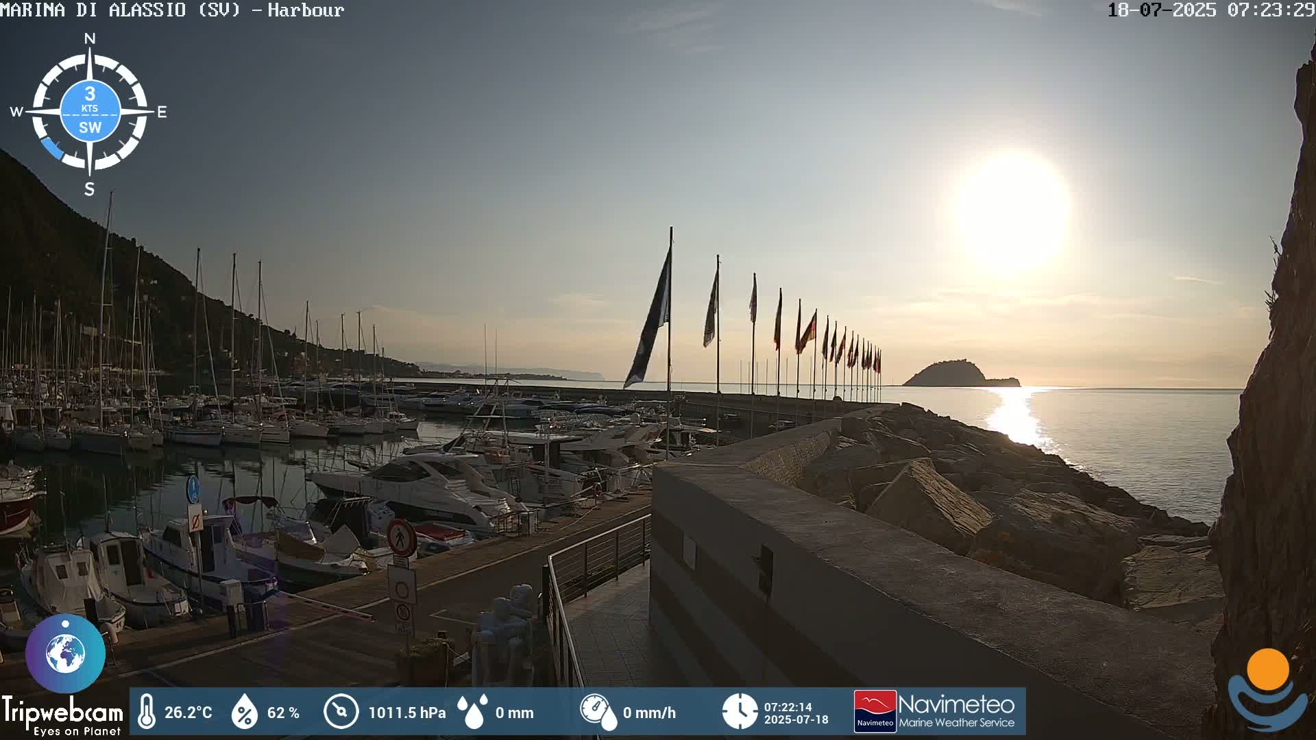 Alassio  Marina , Porto Luca Ferrari Live Cam - Alassio,  Liguria, Italy