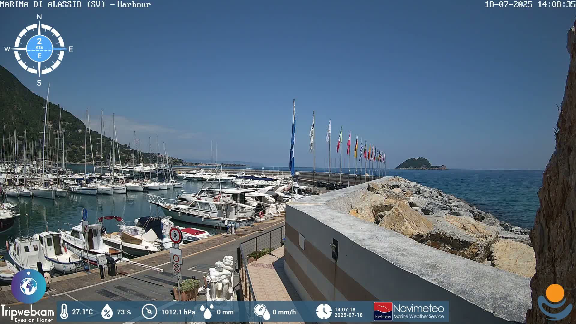 Alassio  Marina , Porto Luca Ferrari Live Cam - Alassio,  Liguria, Italy