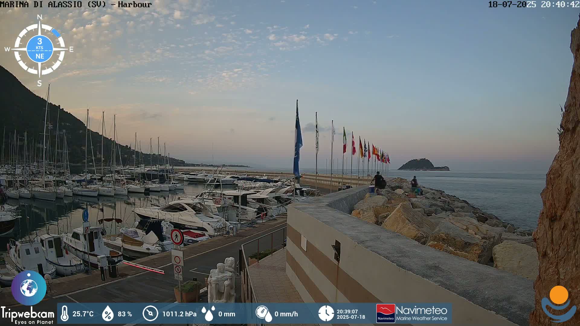 Alassio  Marina , Porto Luca Ferrari Live Cam - Alassio,  Liguria, Italy