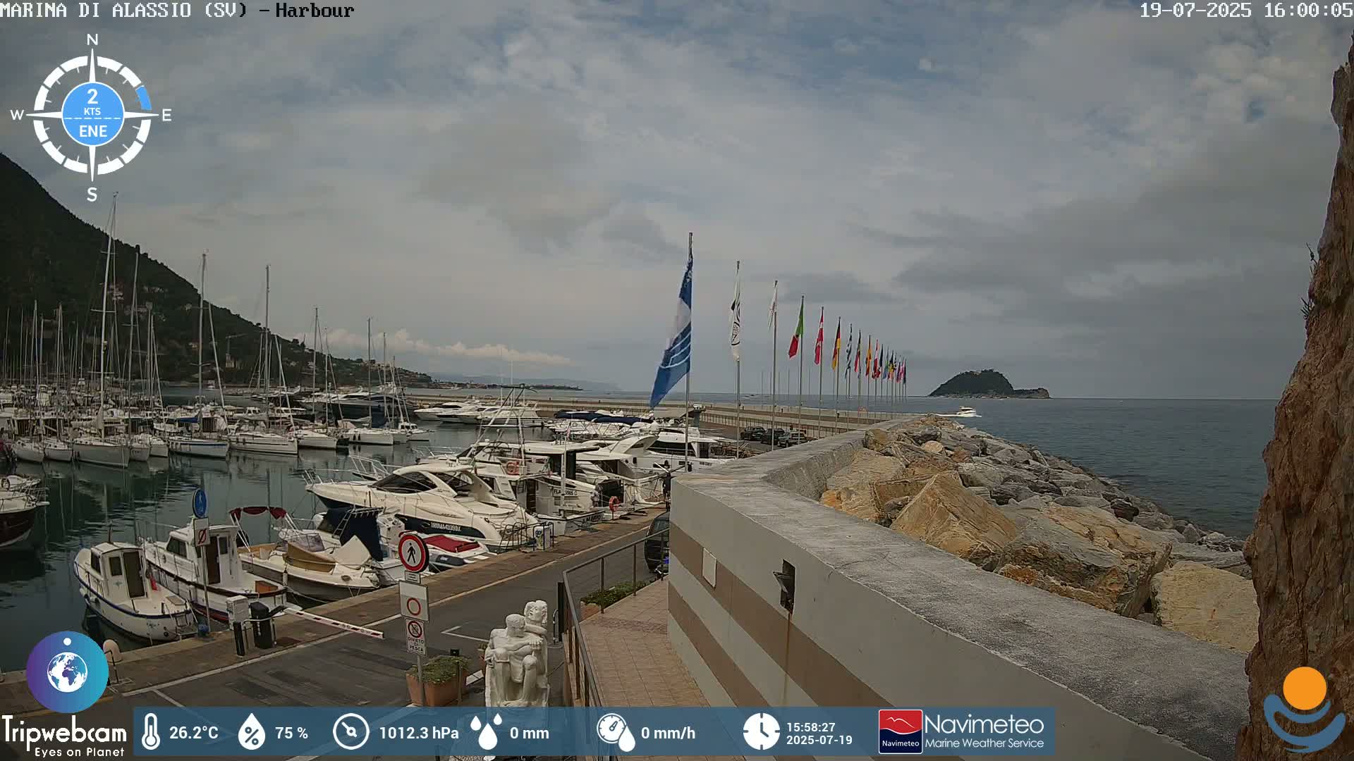 Alassio  Marina , Porto Luca Ferrari Live Cam - Alassio,  Liguria, Italy