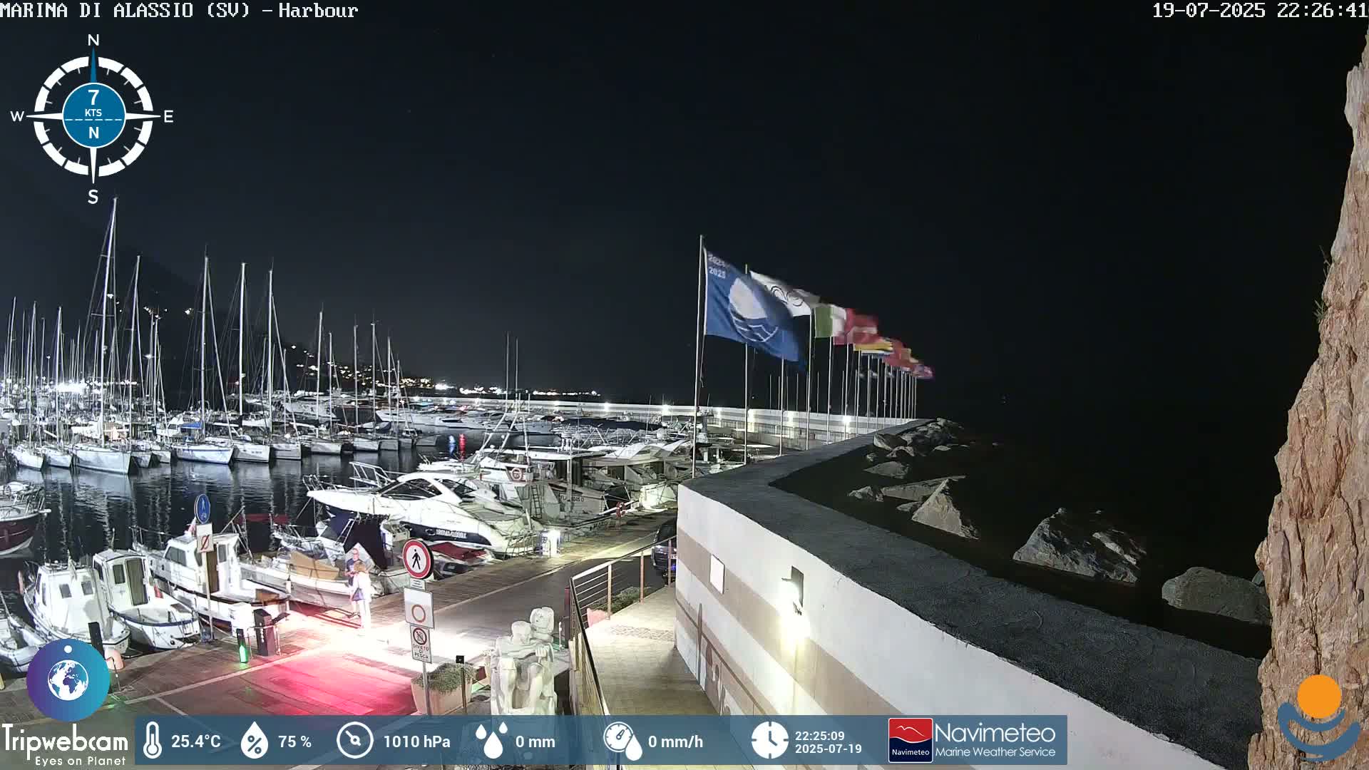 Alassio  Marina , Porto Luca Ferrari Live Cam - Alassio,  Liguria, Italy