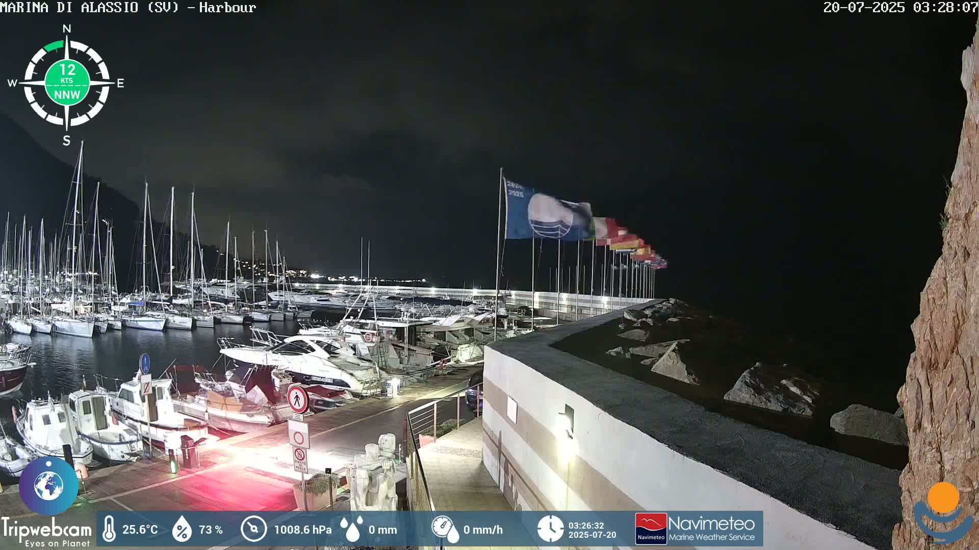 Alassio  Marina , Porto Luca Ferrari Live Cam - Alassio,  Liguria, Italy