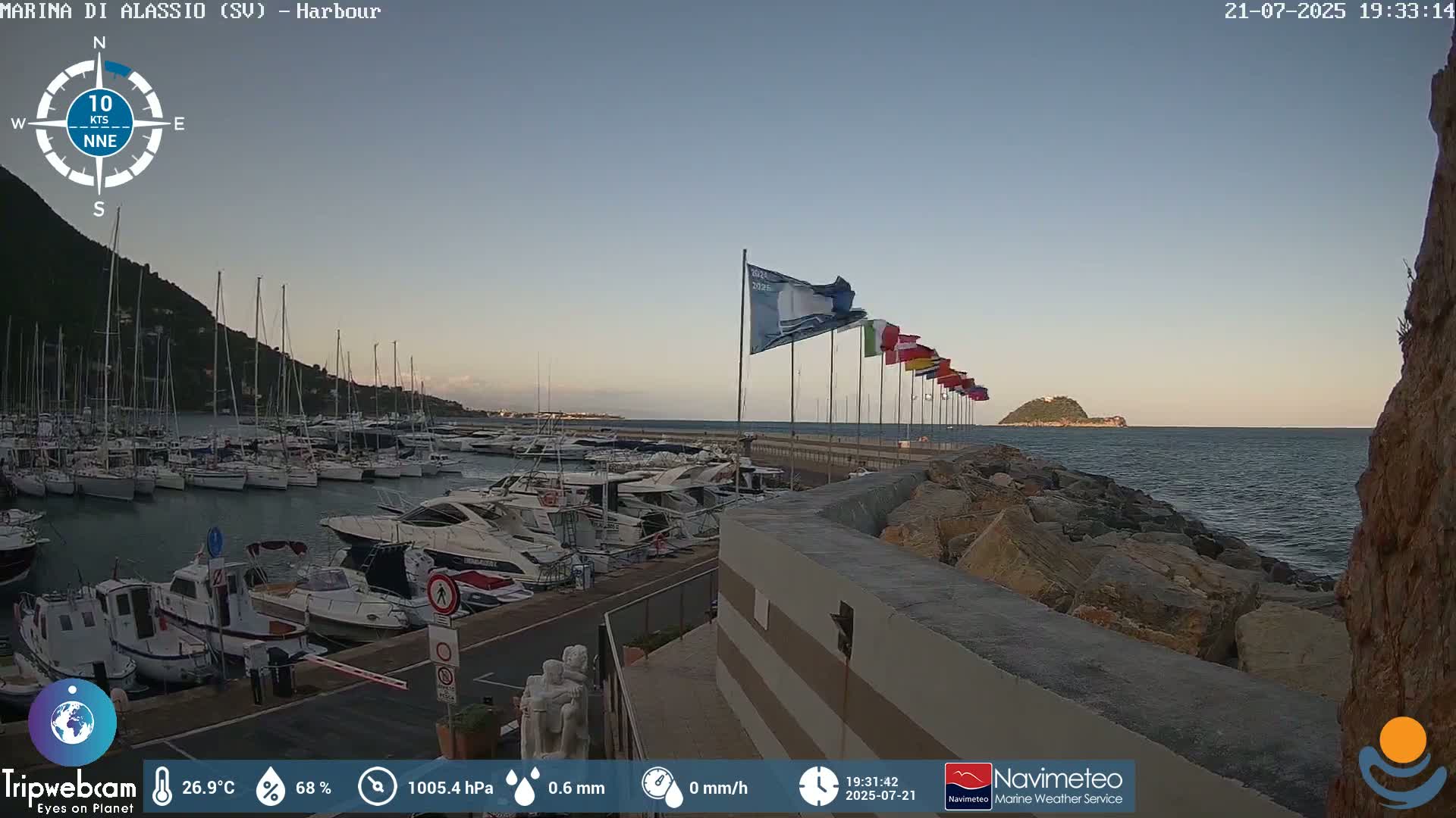 Alassio  Marina , Porto Luca Ferrari Live Cam - Alassio,  Liguria, Italy