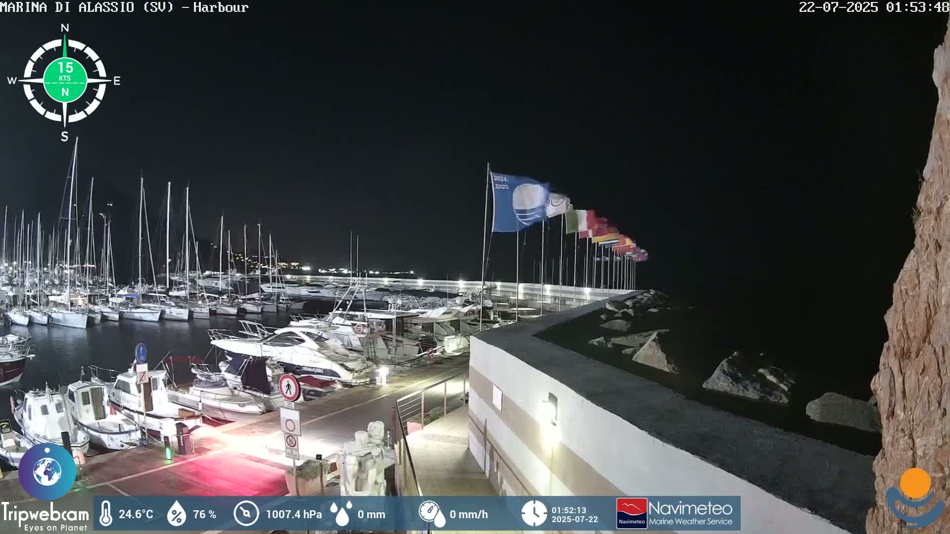 Alassio  Marina , Porto Luca Ferrari Live Cam - Alassio,  Liguria, Italy