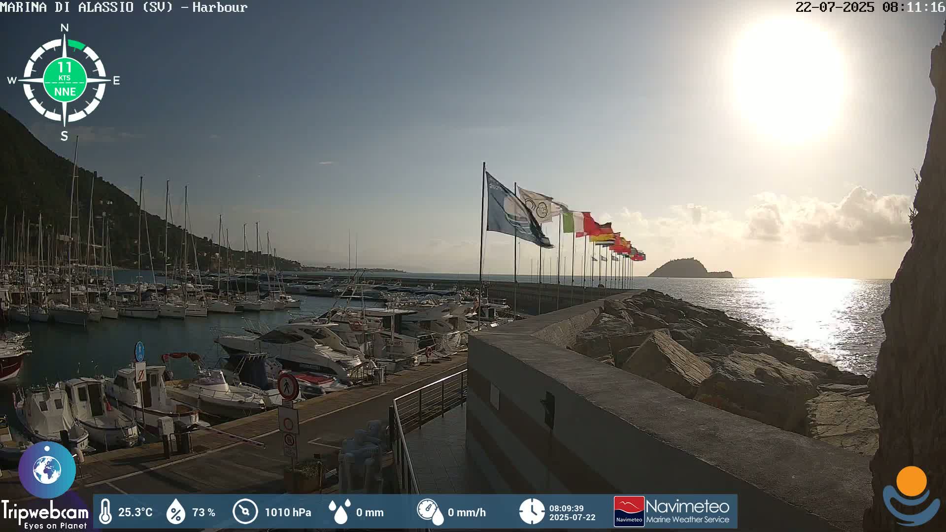 Alassio  Marina , Porto Luca Ferrari Live Cam - Alassio,  Liguria, Italy