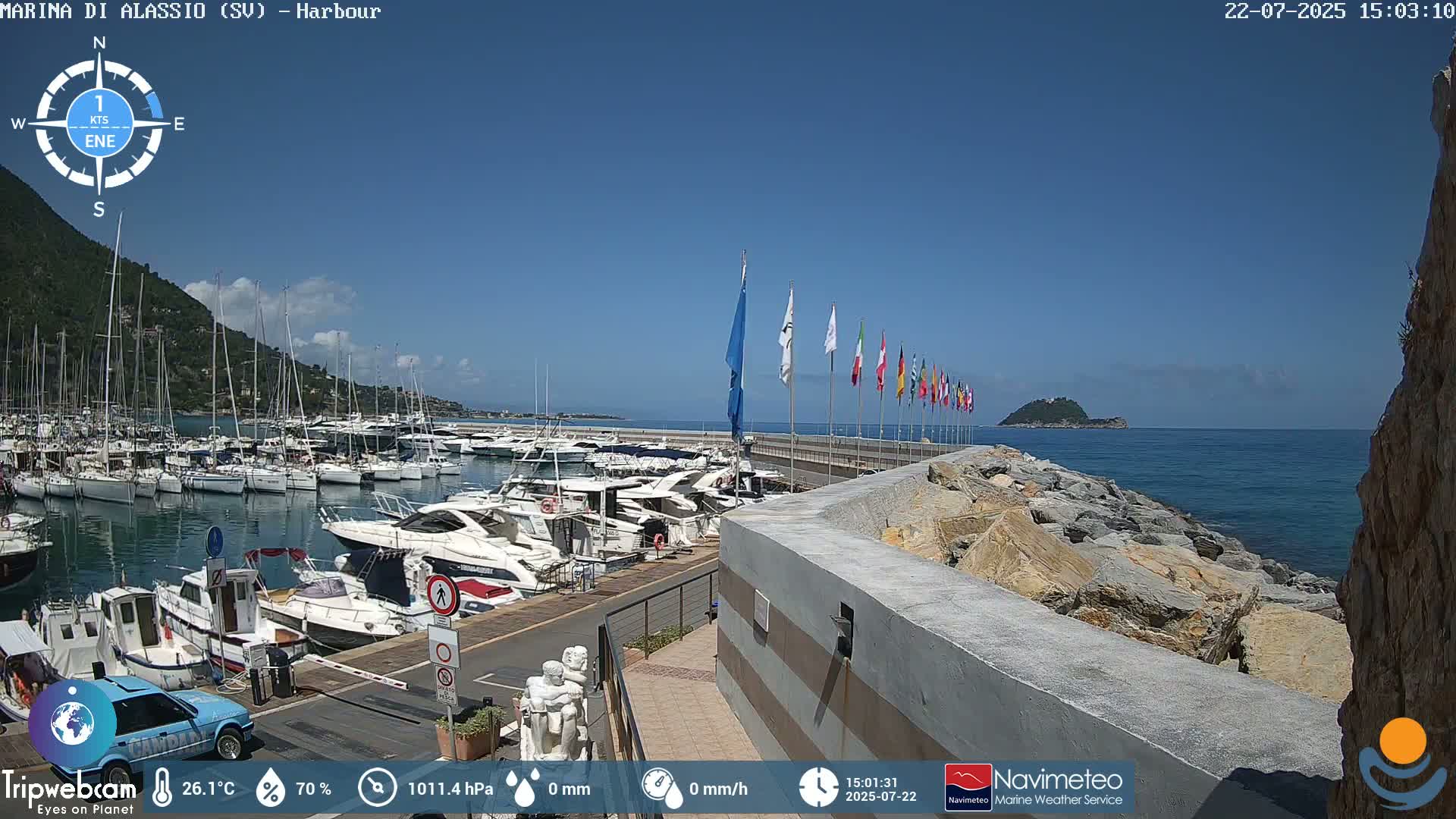 Alassio  Marina , Porto Luca Ferrari Live Cam - Alassio,  Liguria, Italy