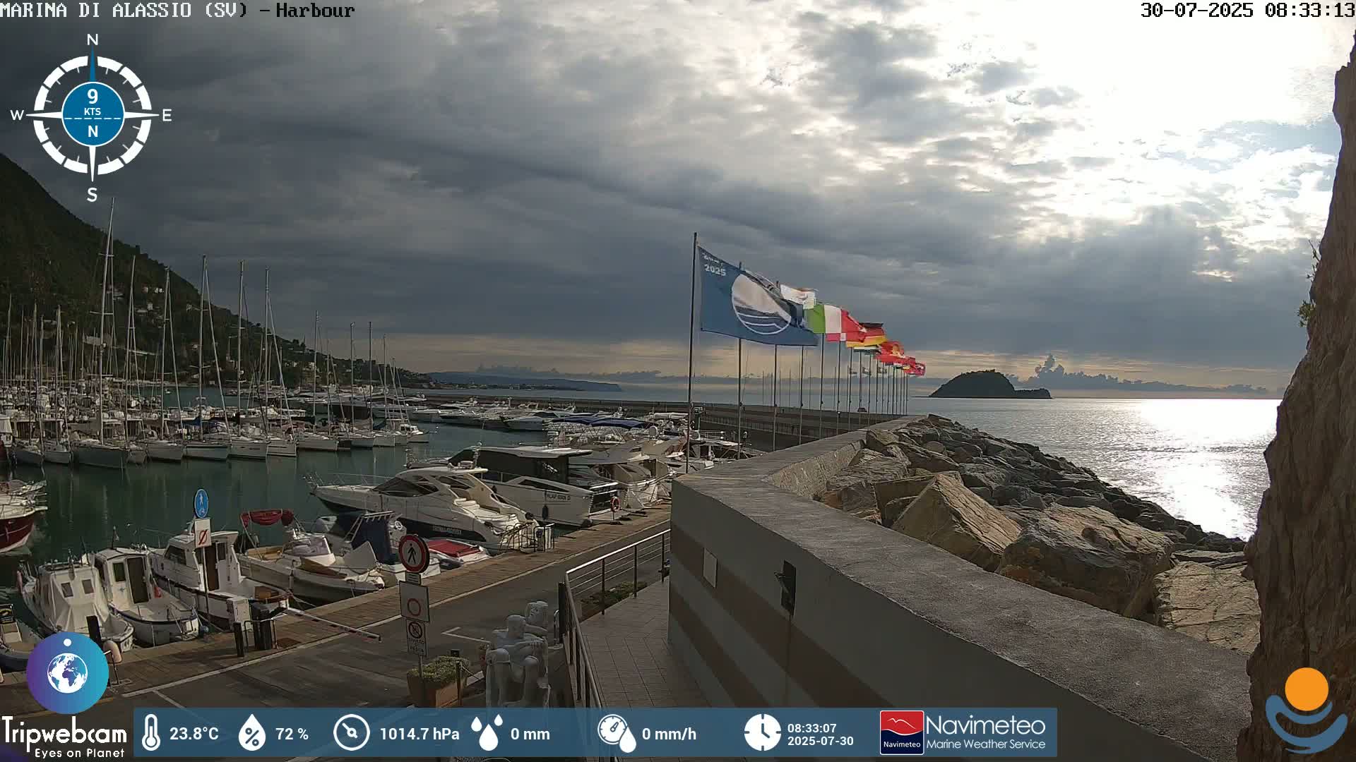 Alassio  Marina , Porto Luca Ferrari Live Cam - Alassio,  Liguria, Italy