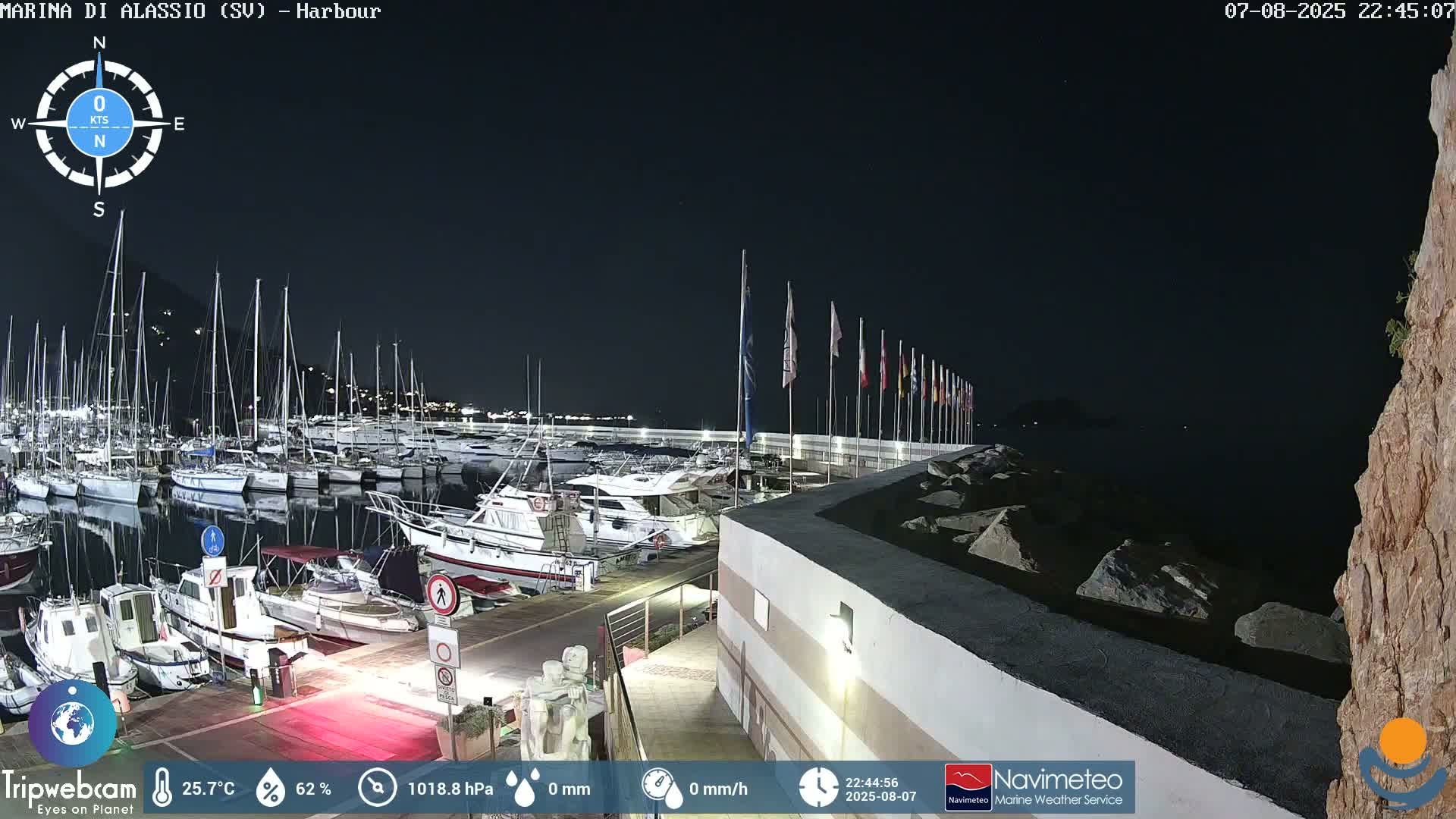 Alassio  Marina , Porto Luca Ferrari Live Cam - Alassio,  Liguria, Italy