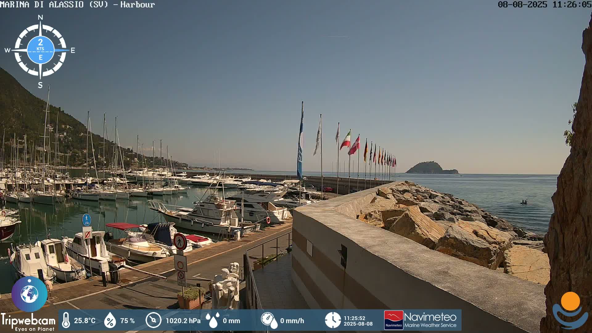 Alassio  Marina , Porto Luca Ferrari Live Cam - Alassio,  Liguria, Italy